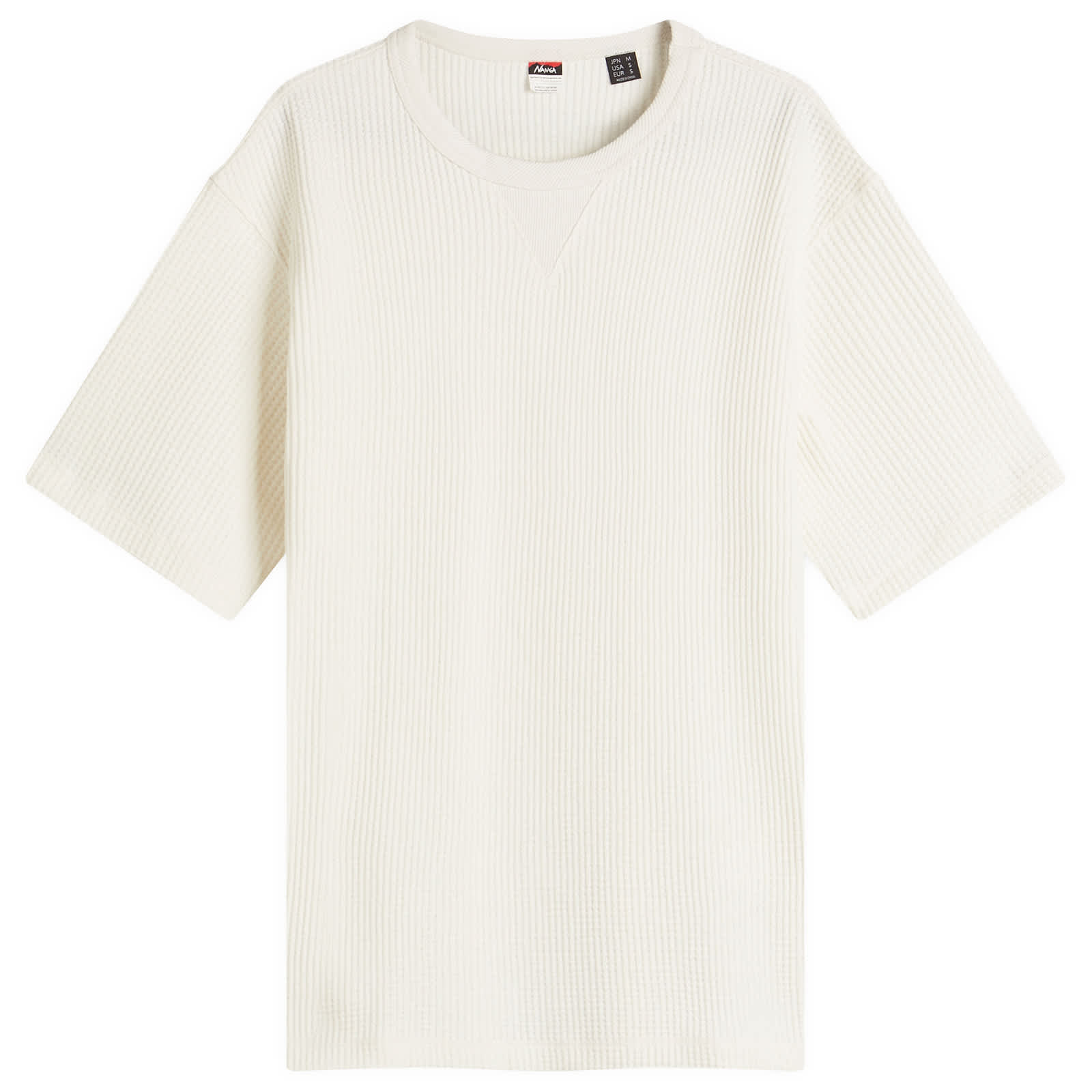 NANGA Eco Hybrid Waffle Loose Fit T-Shirt - White
