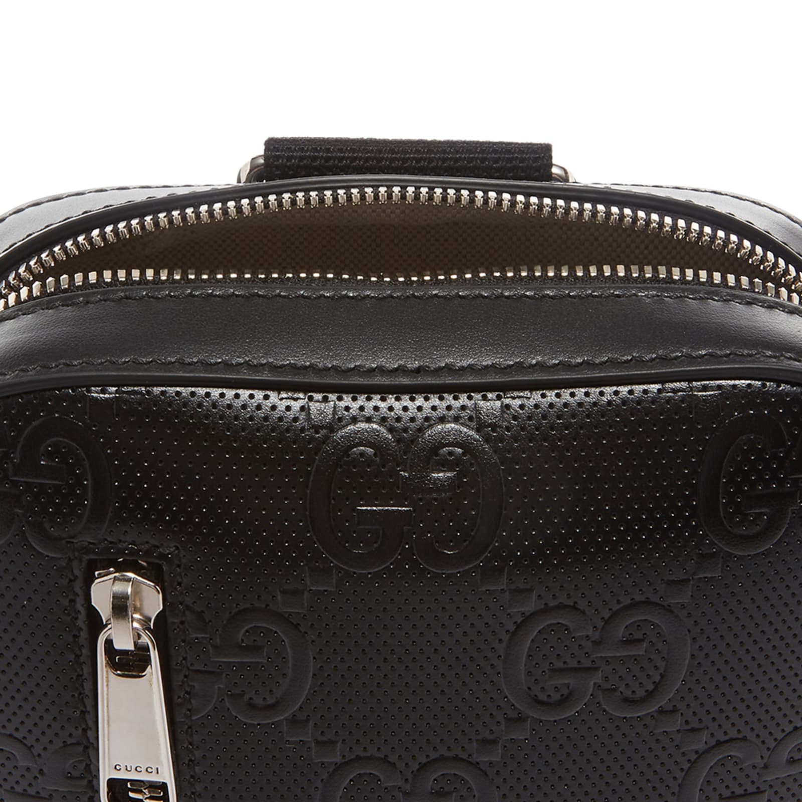 Gucci GG Embossed Sling Bag Black END.