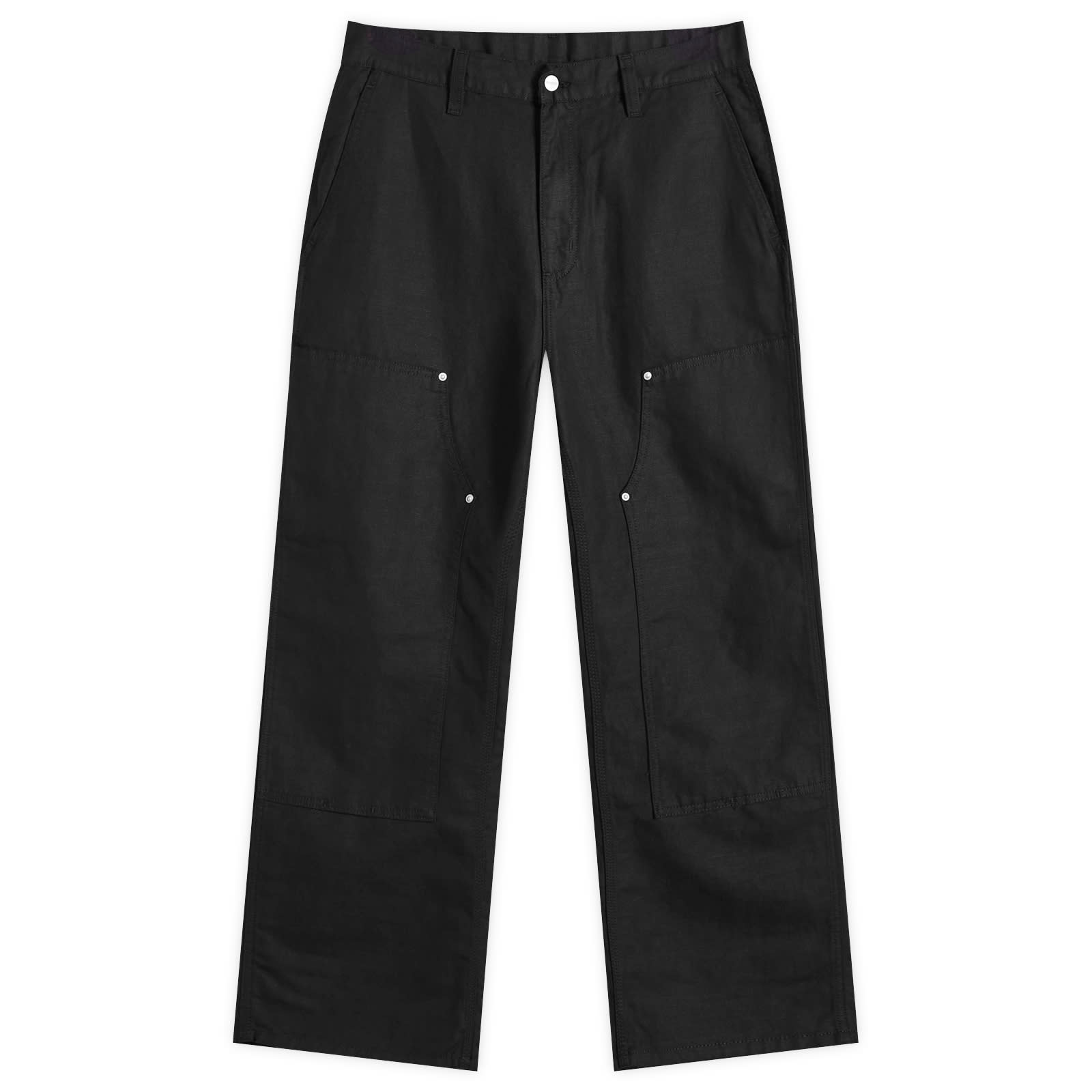 Carhartt WIP Walter Double Knee Pants - Black Rinsed