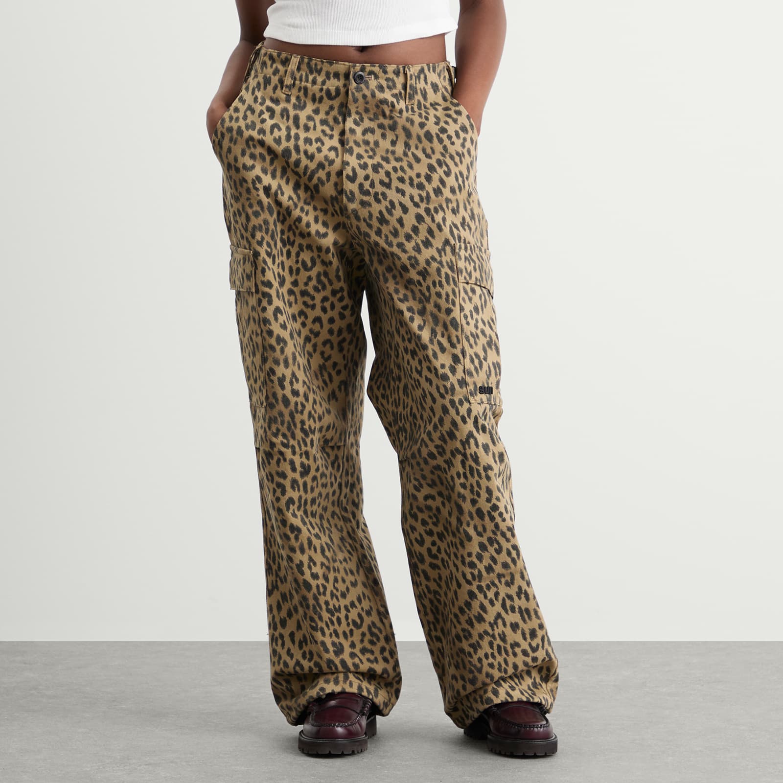 SUNDAYFRUITMARKET Sun Leopard Cargo Pants