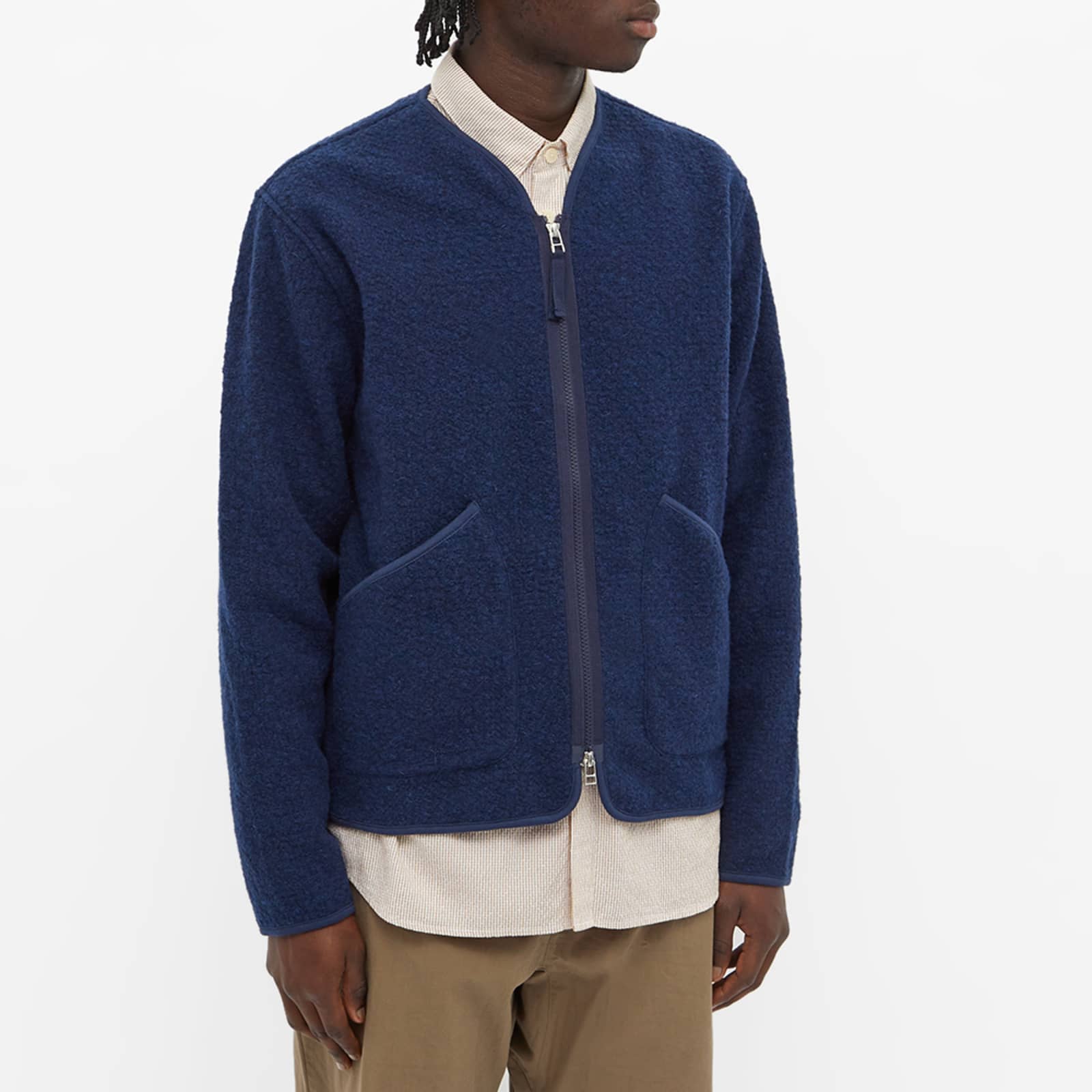 Universal Works Zip Liner Jacket Navy END.