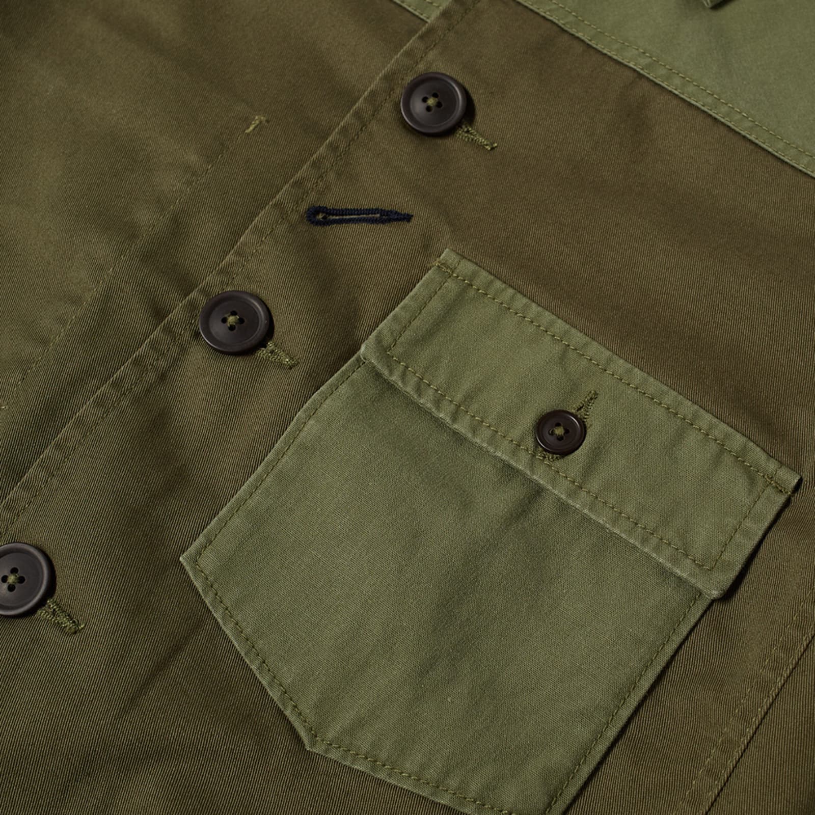 Universal Works Twill Patched Bakers Jacket Light Olive END. (GB)