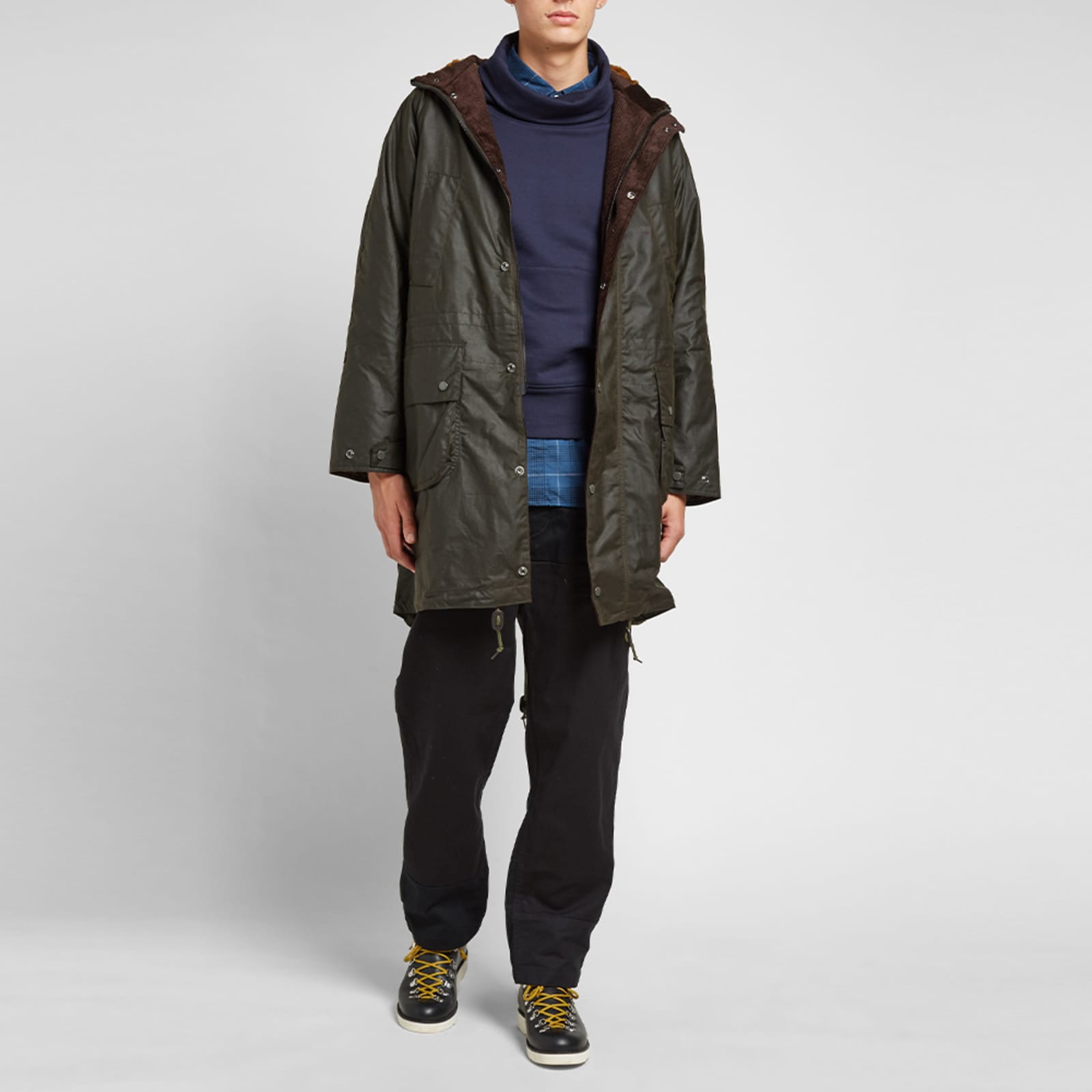 Barbour x Engineered Garments Highland Wax Parka - Olive