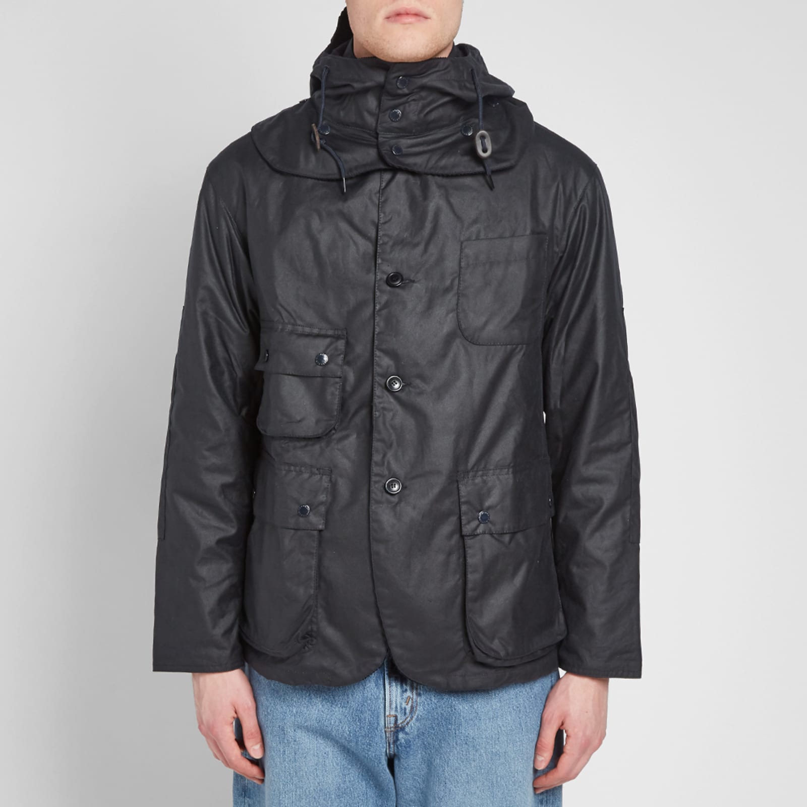 Barbour x Engineered Garments Upland Wax Jacket Navy END. (Global)