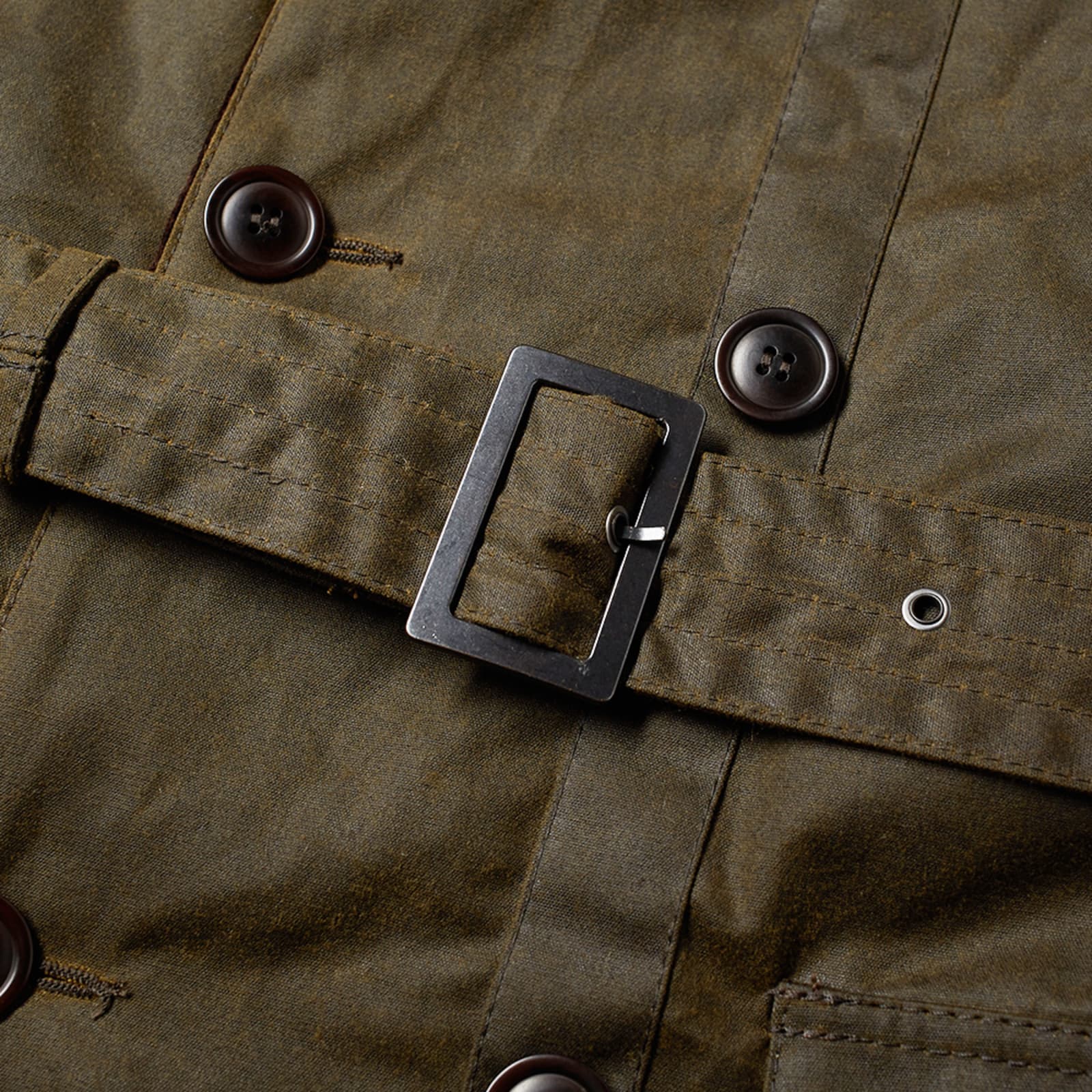 Barbour x Engineered Garments Mackinaw Wax Jacket Olive END.
