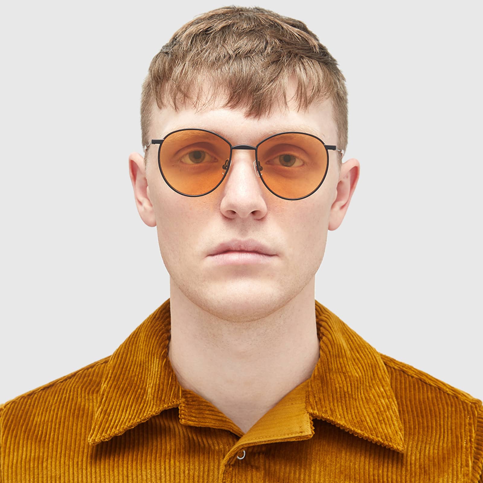 Gentle Monster Baguette Sunglasses Black & Orange END. (SG)