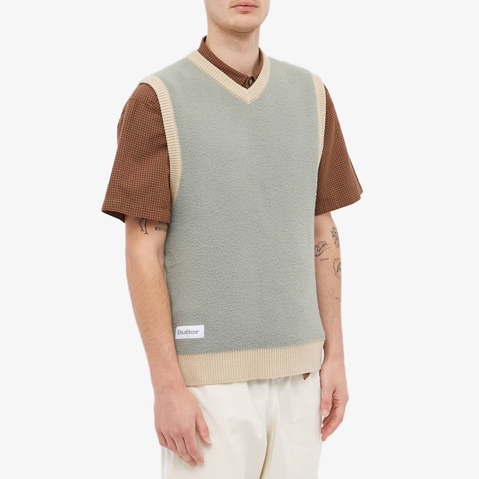 Butter Goods Mohair Knit Vest Grass END. (UK)