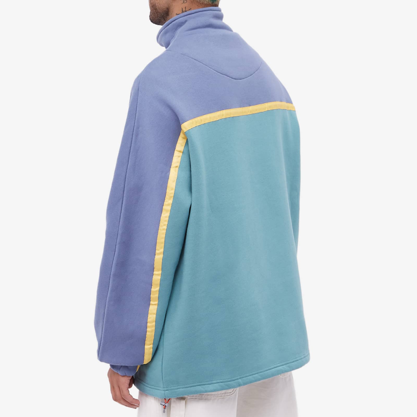 Butter Goods Northcliffe 1/4 Zip Sweat Denim & Sage END.