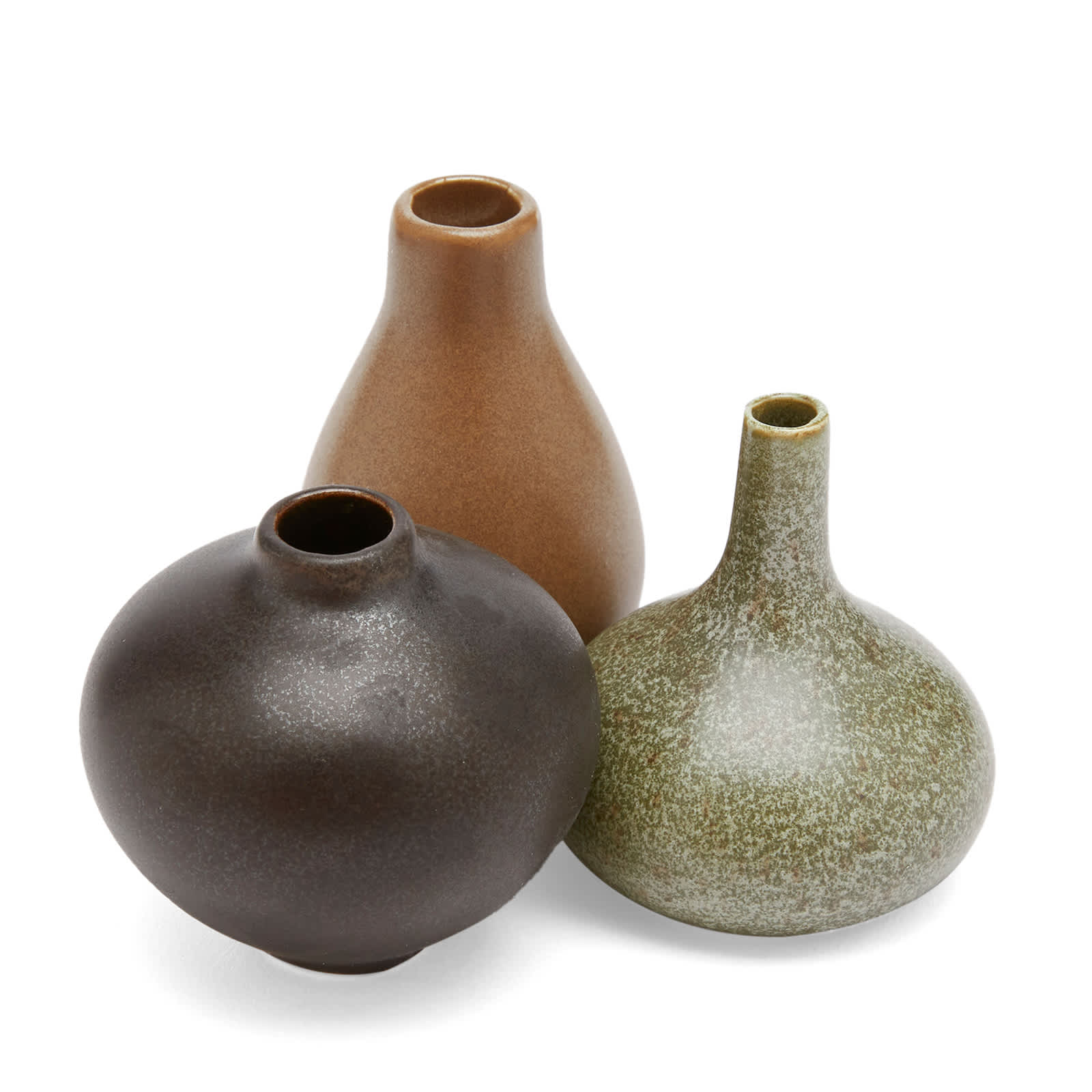 Mini Vases En Argile – Set De 3 – Déco Miniature, Maison De Poupée, Loisir Créatif – Taille 3,4 Cm