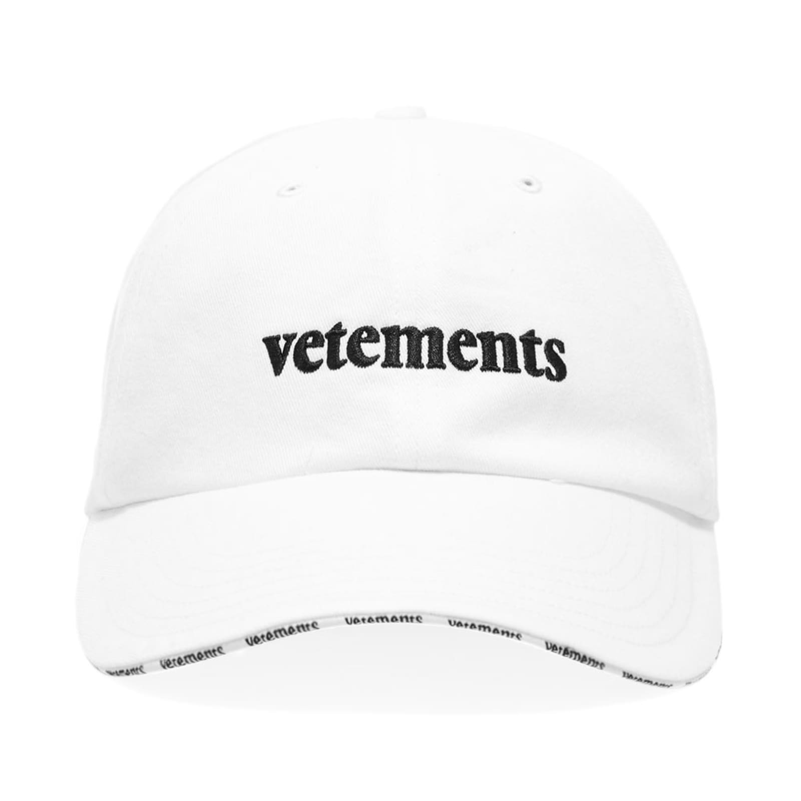 VETEMENTS New Logo Cap White | END.