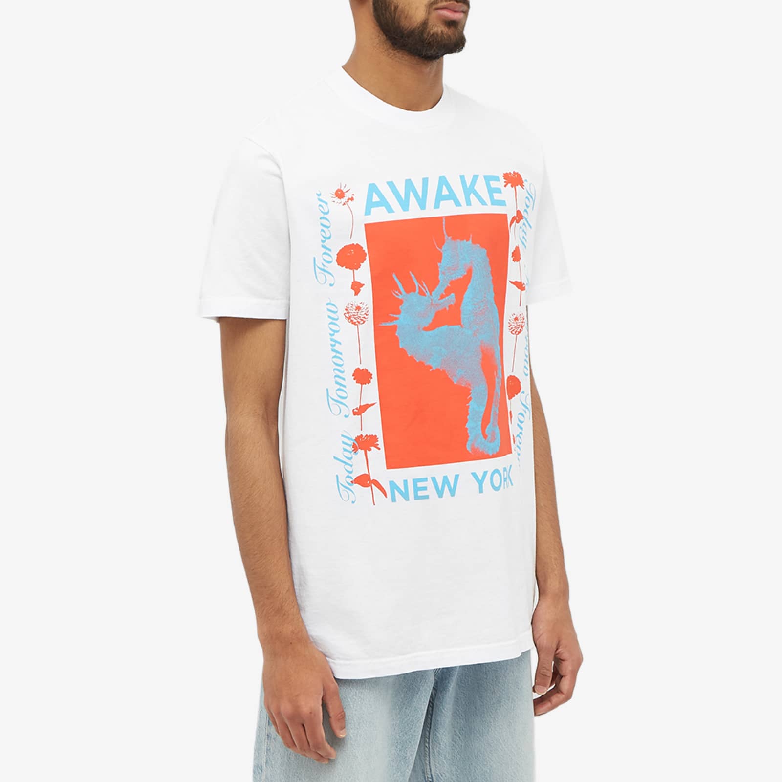 Awake NY Seahorse T-Shirt - White