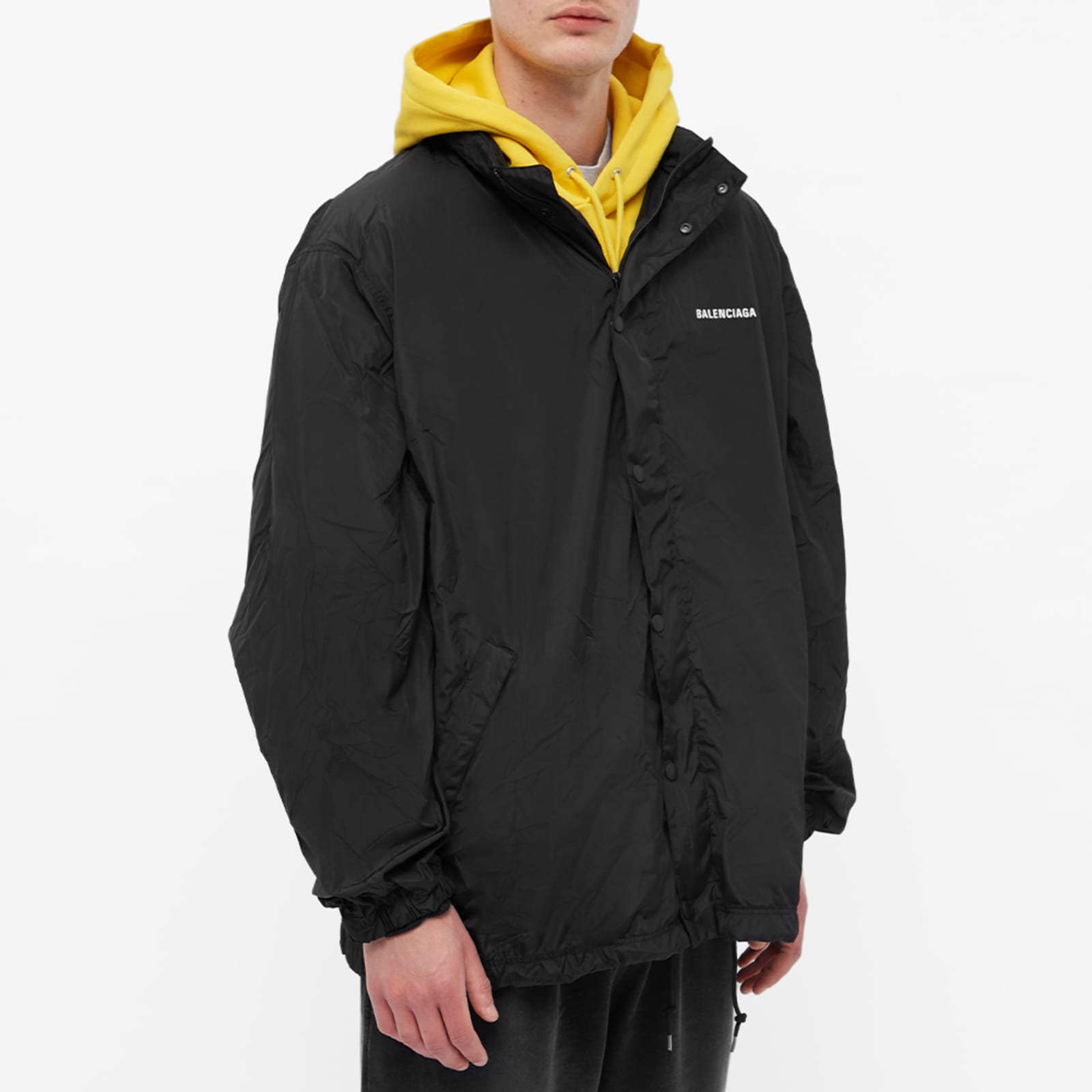 balenciaga logo windbreaker