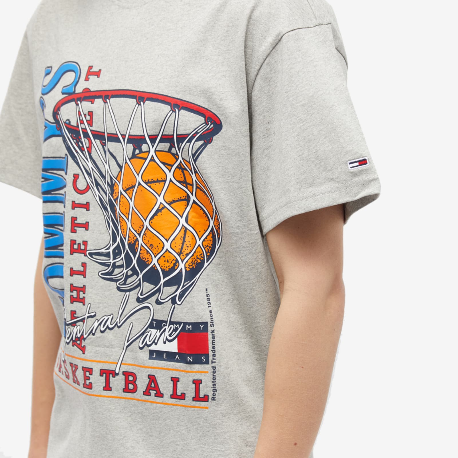 Tommy Jeans Basketball Vintage TShirt Grey END.