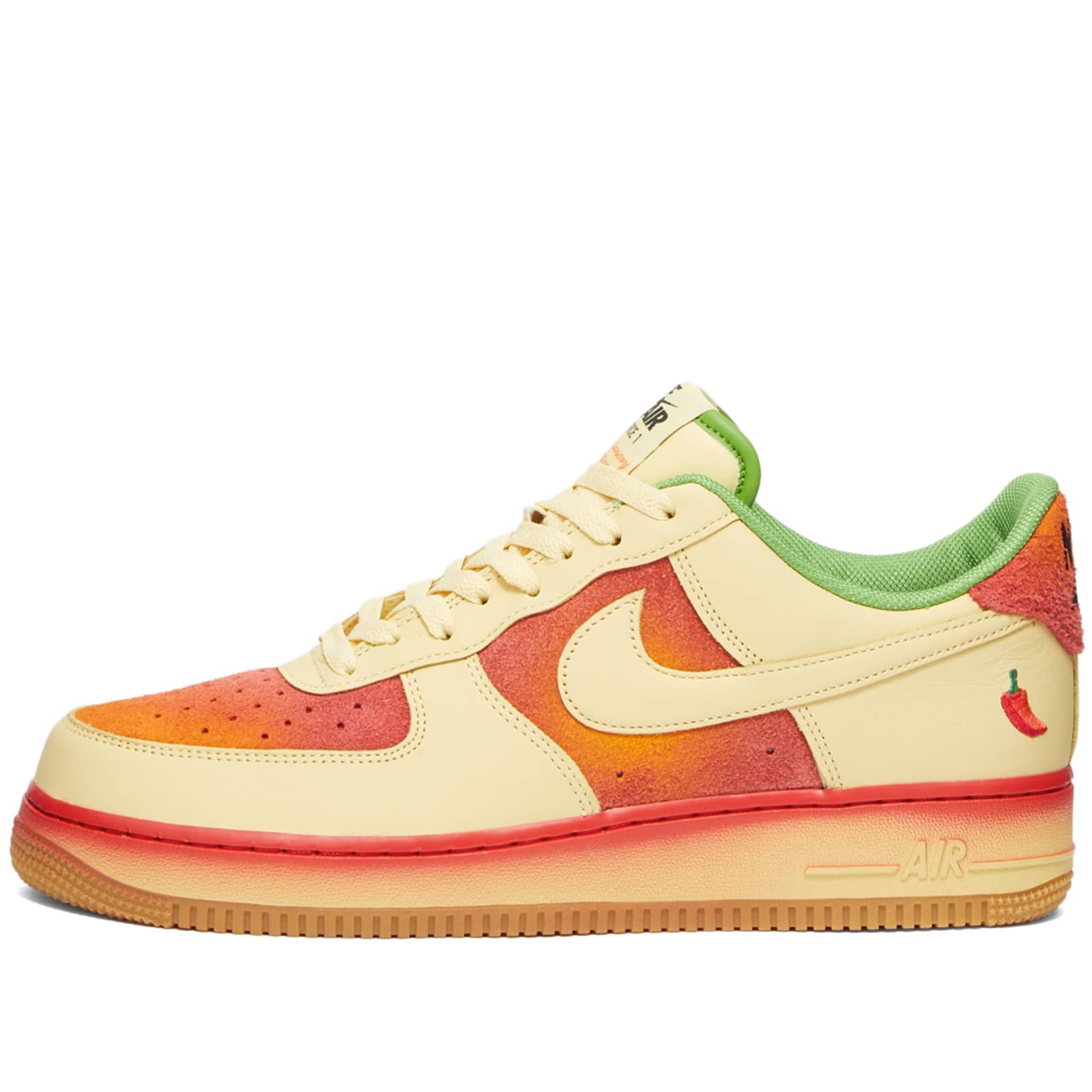 Nike Air Force 1 '07 Lemon Wash, Red, Magma & Gold END.
