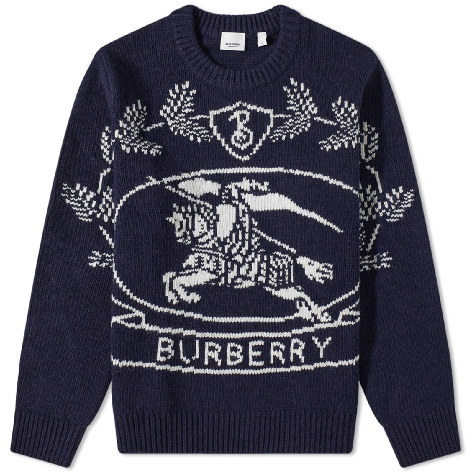 Burberry Alton EKD Crew Knit Dark Charcoal Blue END. (GB)