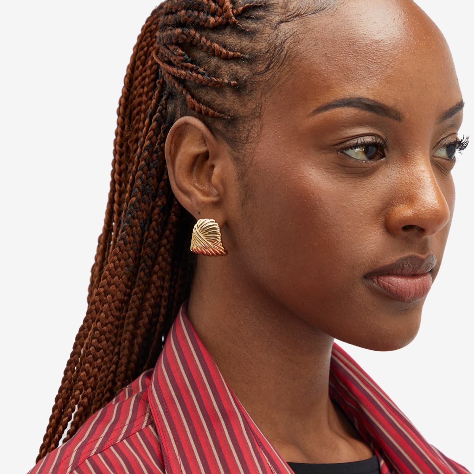 Missoma Ripple Oversized Stud Earrings - Gold