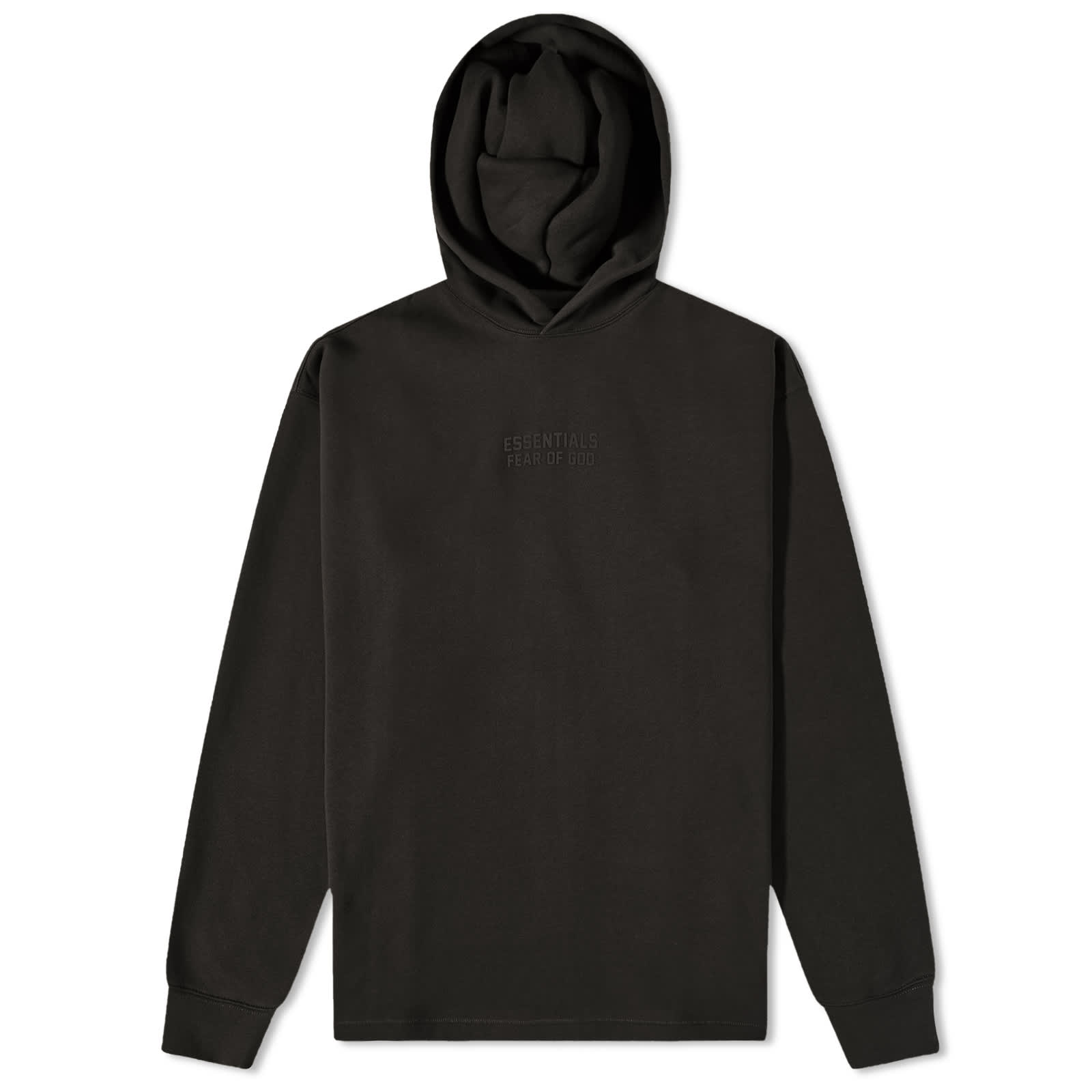 Fear of God Essentials Relaxed Hoodie Off-Black | END.