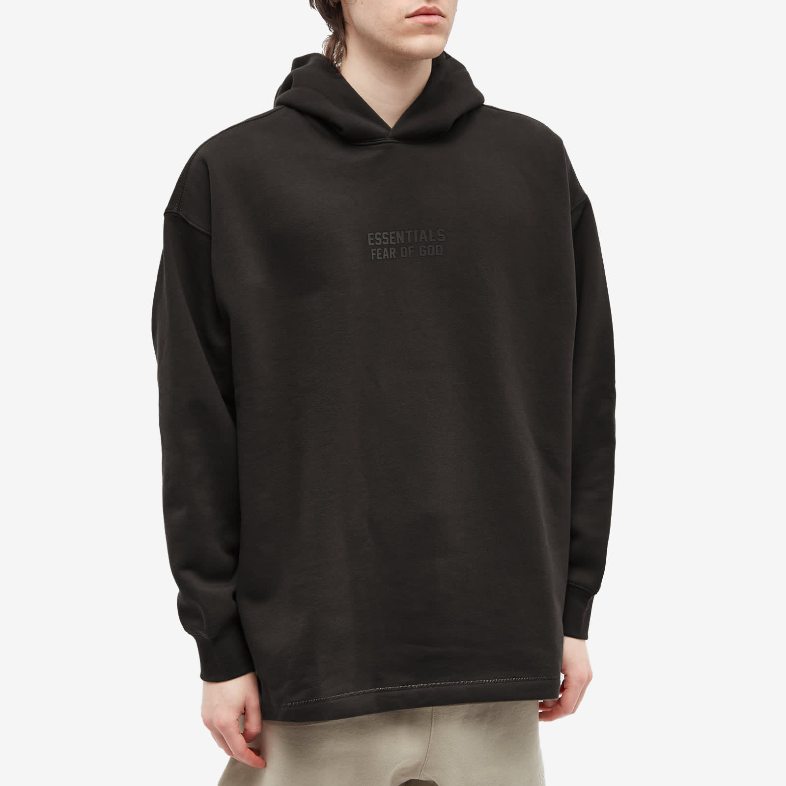Fear of God Essentials Relaxed Hoodie OffBlack END. (CN)