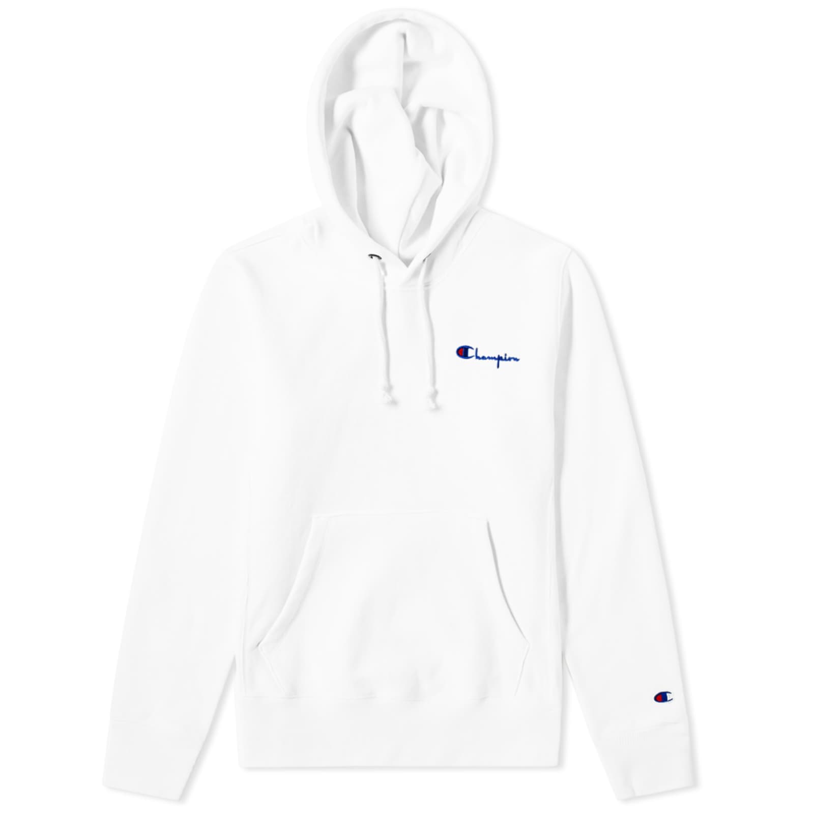 Champion reverse weave sublimated white hoodie Clearance