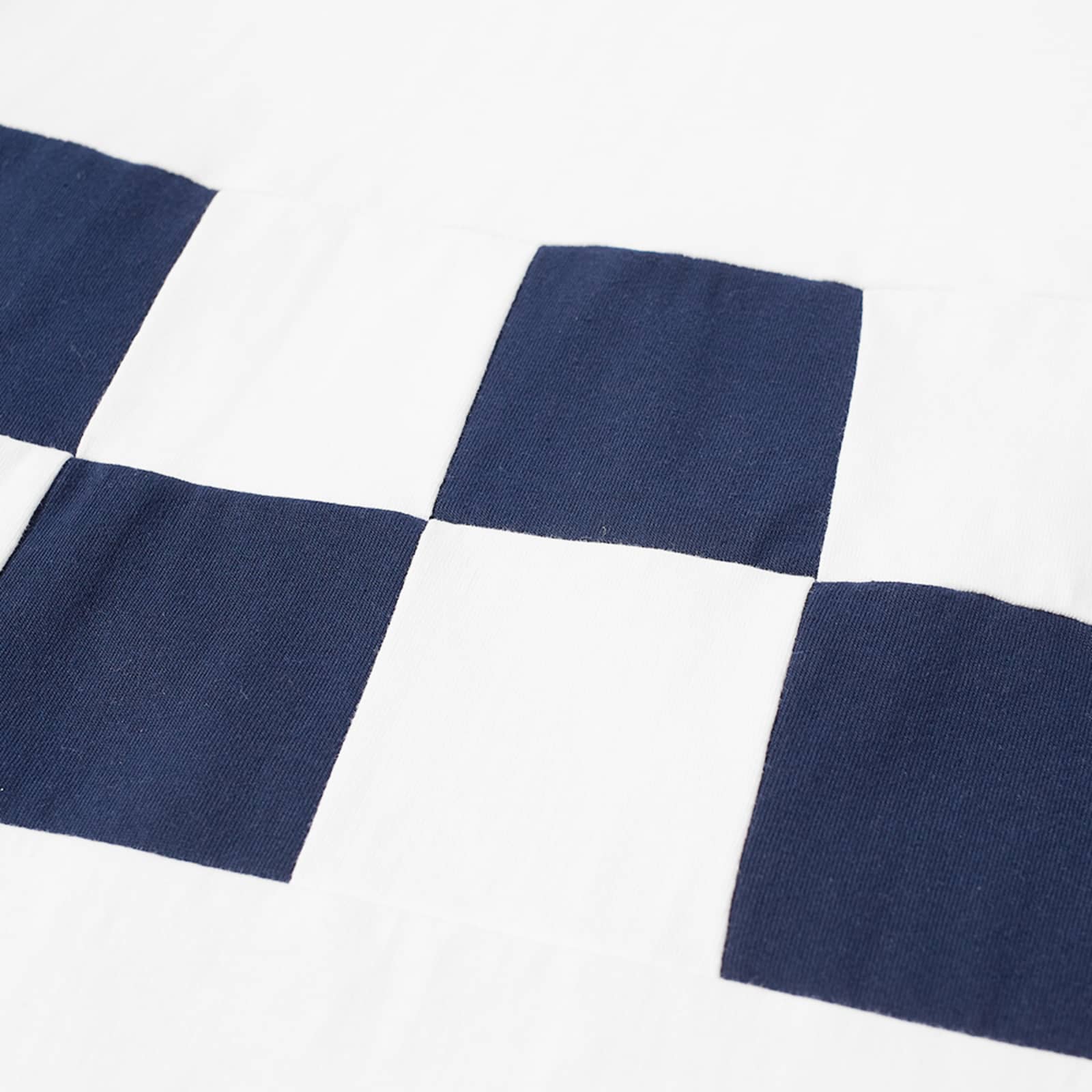 Nanamica Checkerboard Oversized T Shirt Off White END UK nanamica-checkerboard-oversized-t-shirt-off-white-end-uk