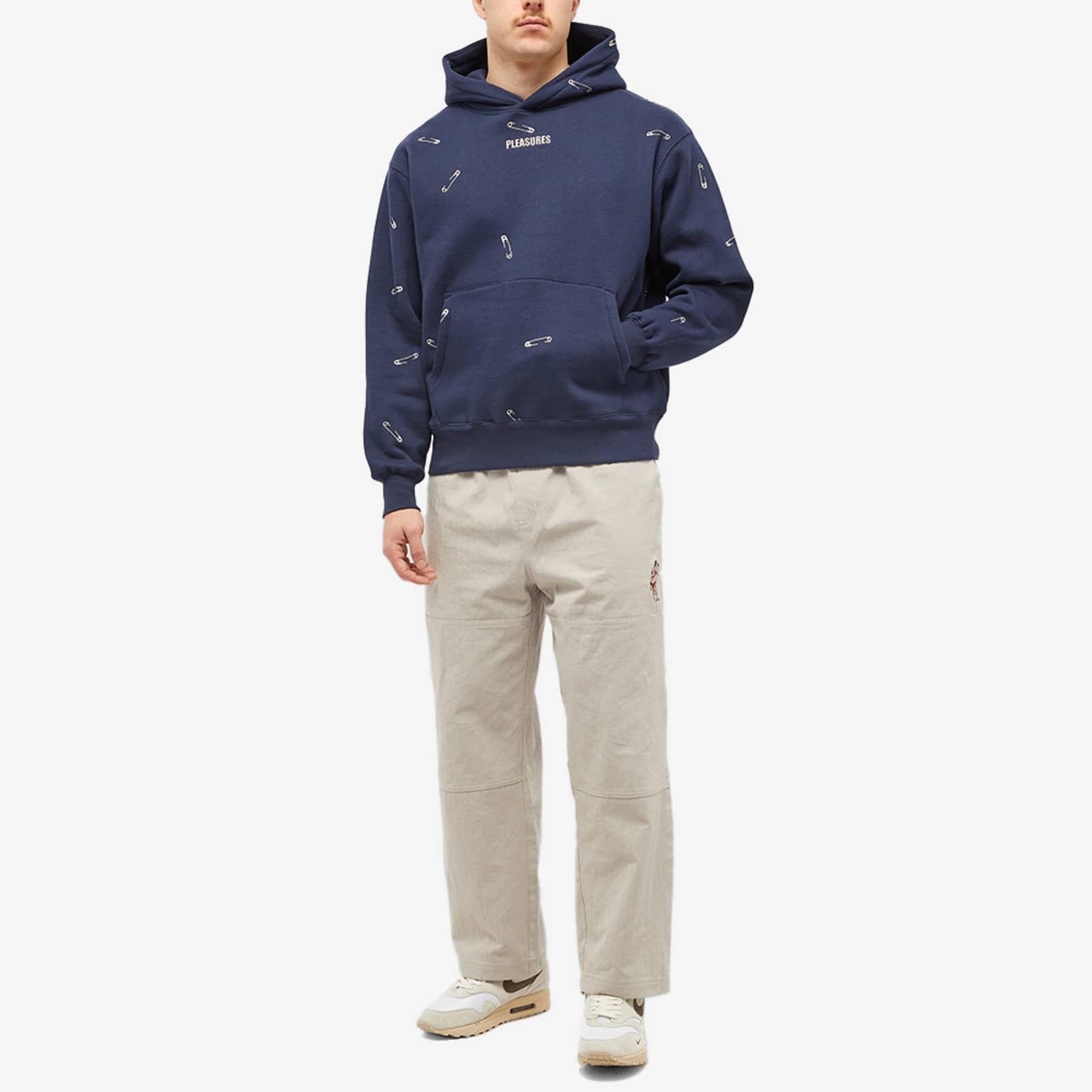 Pleasures Safety Pin Hoodie Navy END. (US)