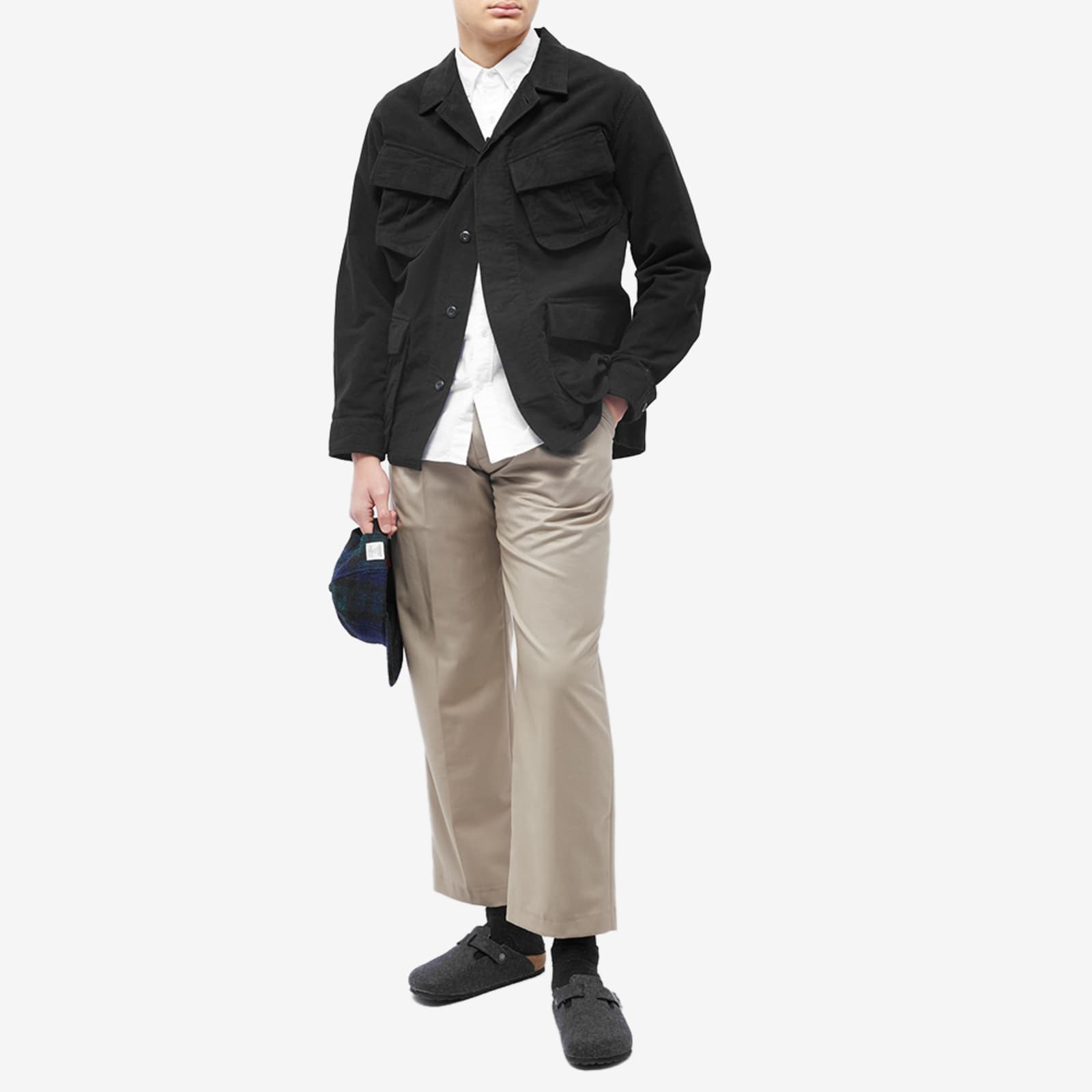 Universal Works Moleskin Jungle Jacket Black END.