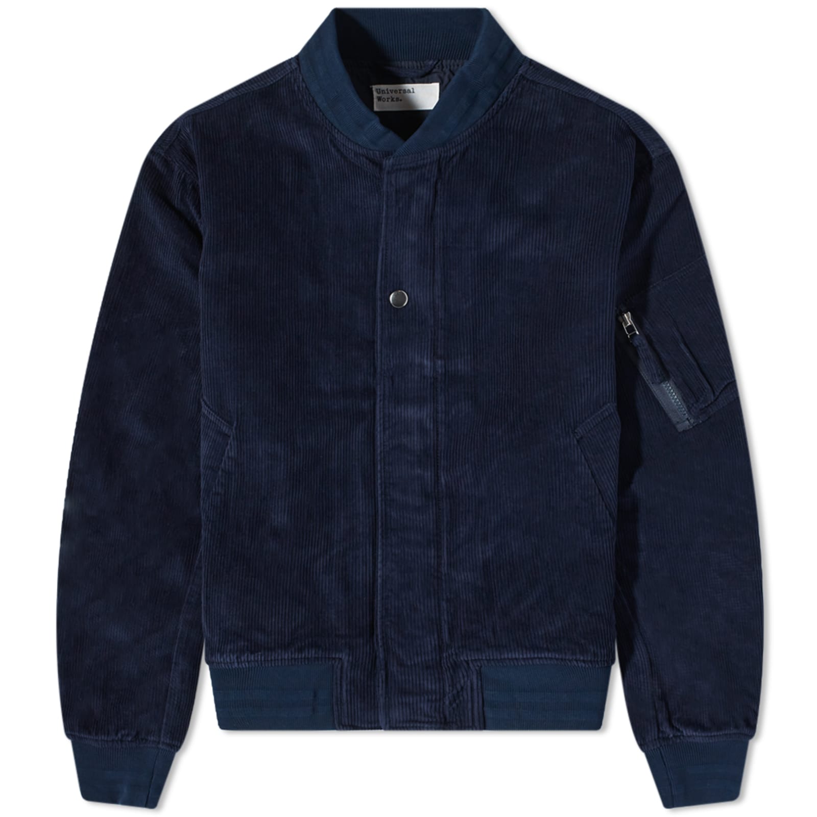 Universal Works Wale Cord NS Bomber Jacket Midnight END.
