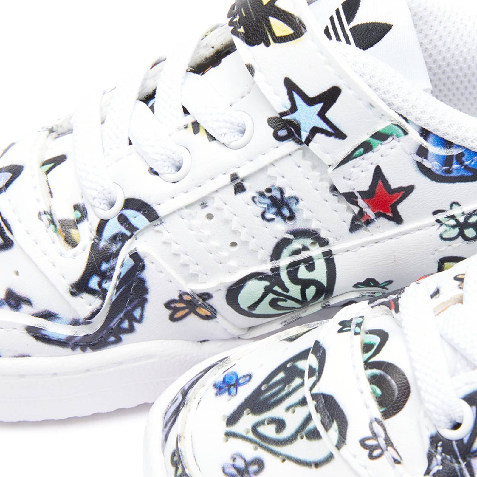 Adidas x Jeremy Scott Forum Low Mono Infant - White & Core Black