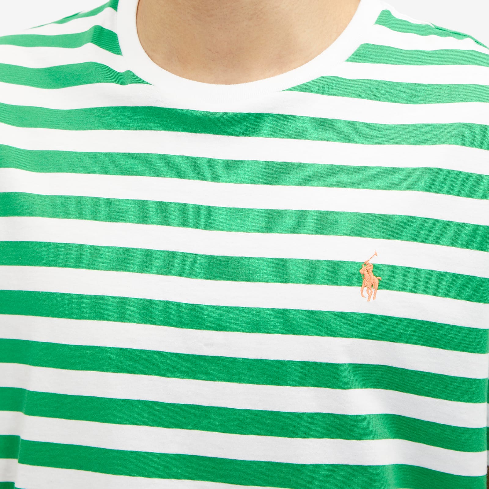 Polo Ralph Lauren Stripe T-Shirt - Preppy Green & White