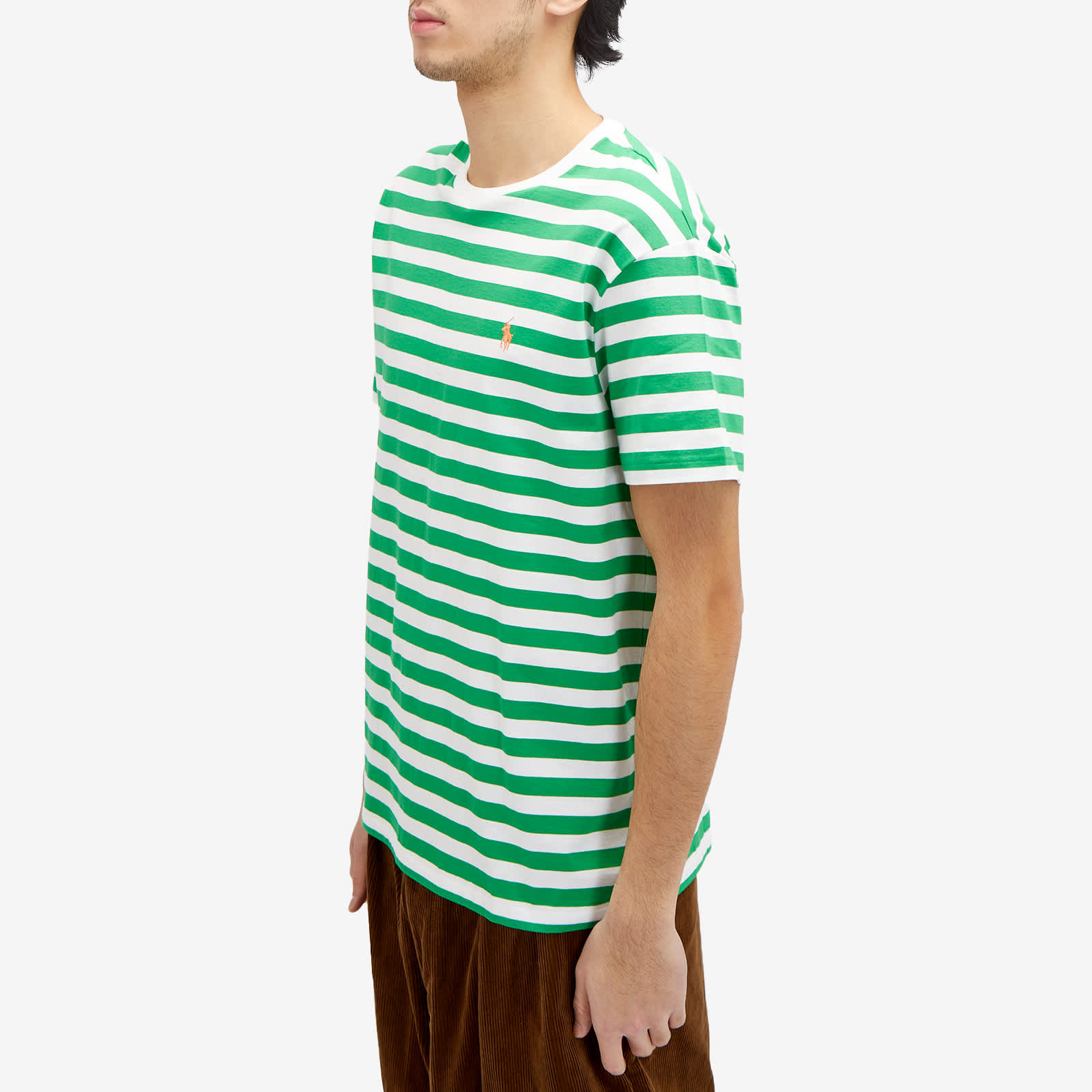 Polo Ralph Lauren Stripe T-Shirt - Preppy Green & White