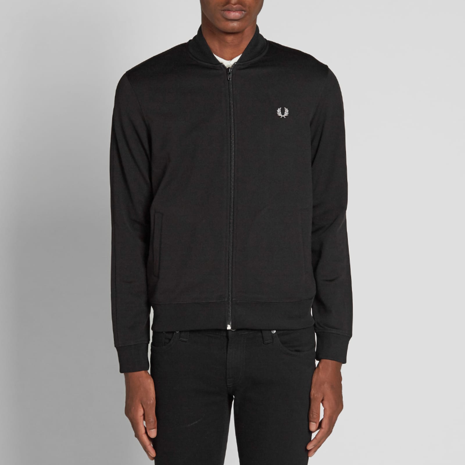 Fred Perry Bomber Track Jacket Black | END. (US)