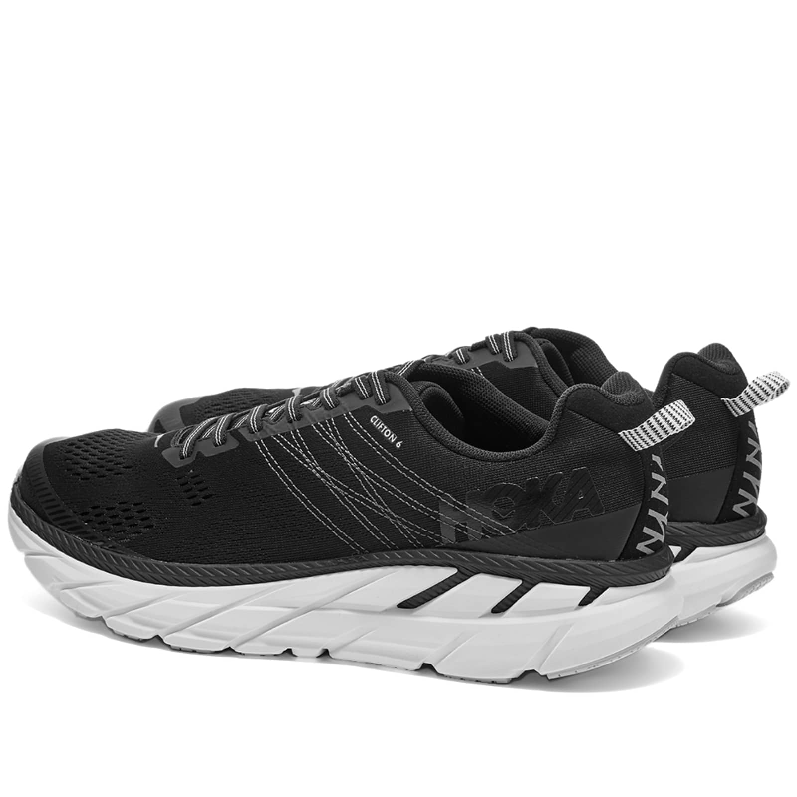 HOKA One One Clifton 6 Black & White END.