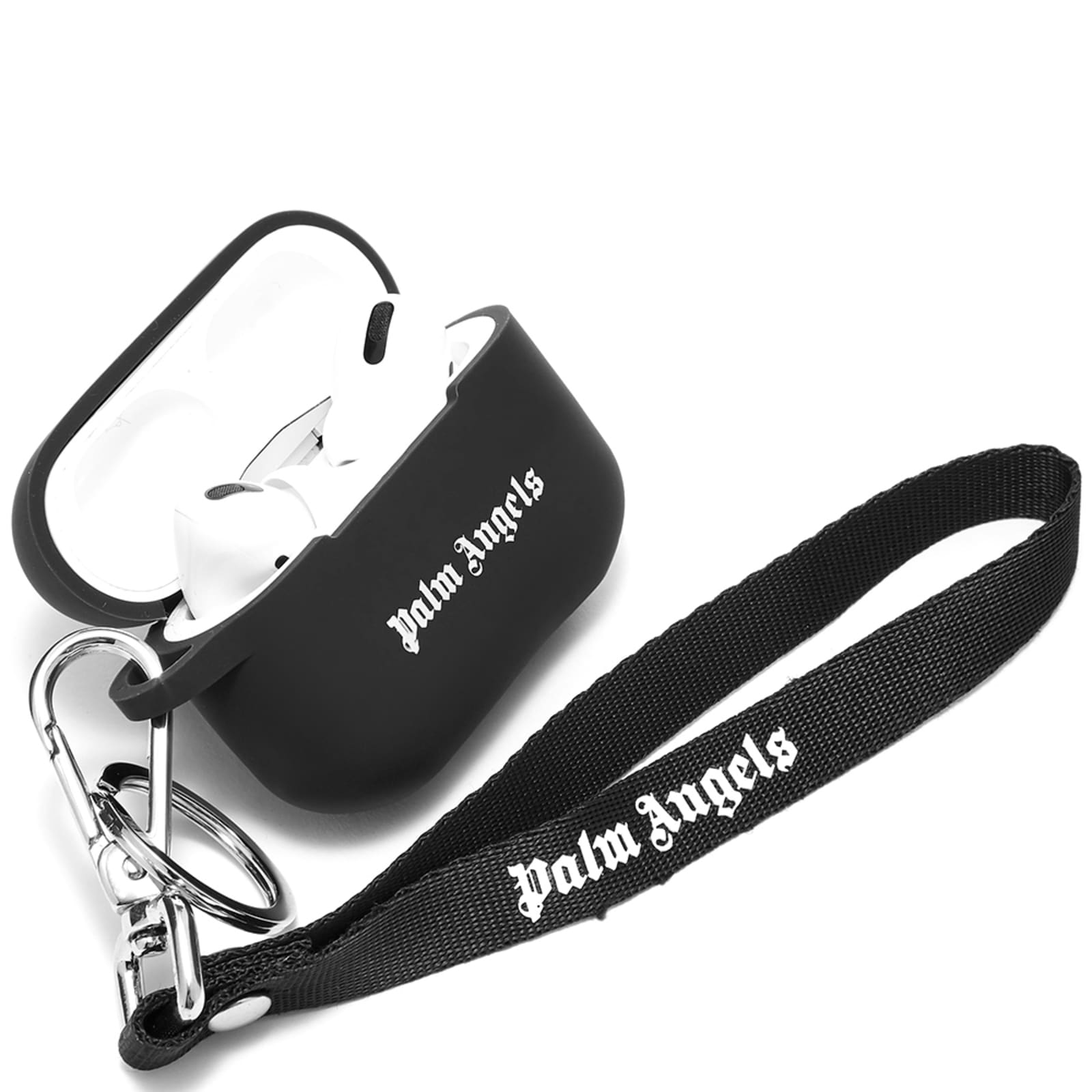 Palm Angels Logo Airpod Pro Case Black & White | END.