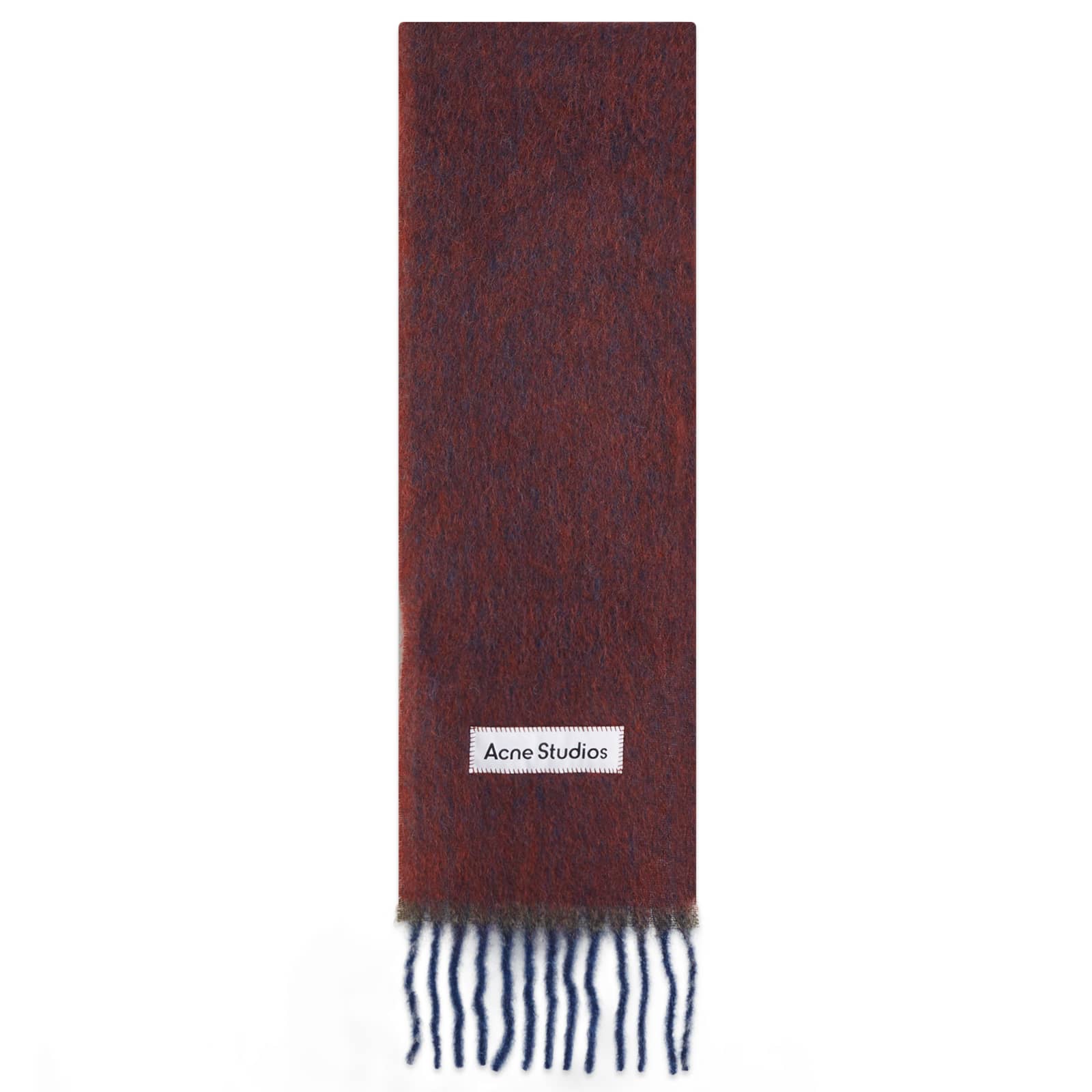 Acne Studios Vally Solid Scarf - Aubergine Blue