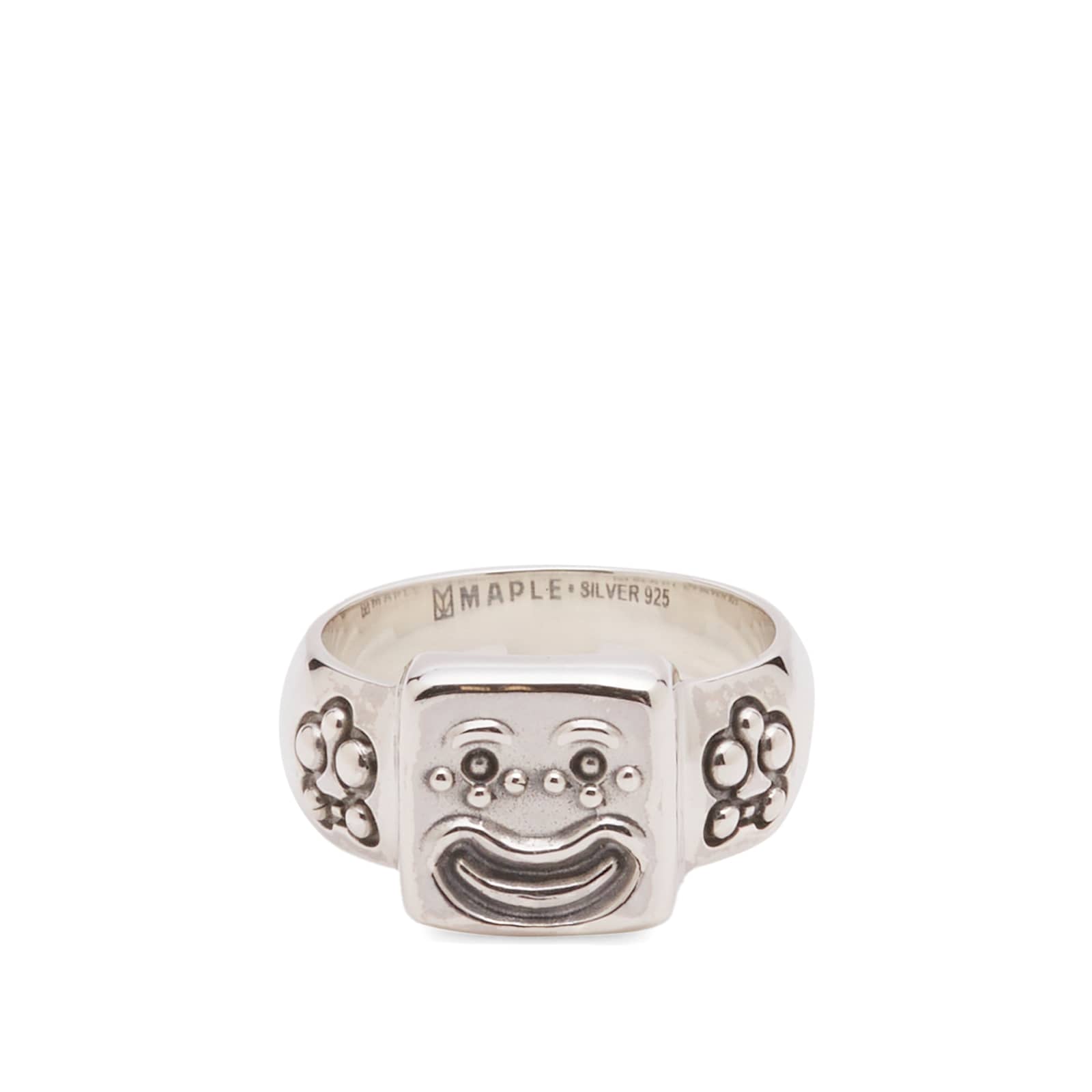 Maple Smiley Signet Ring