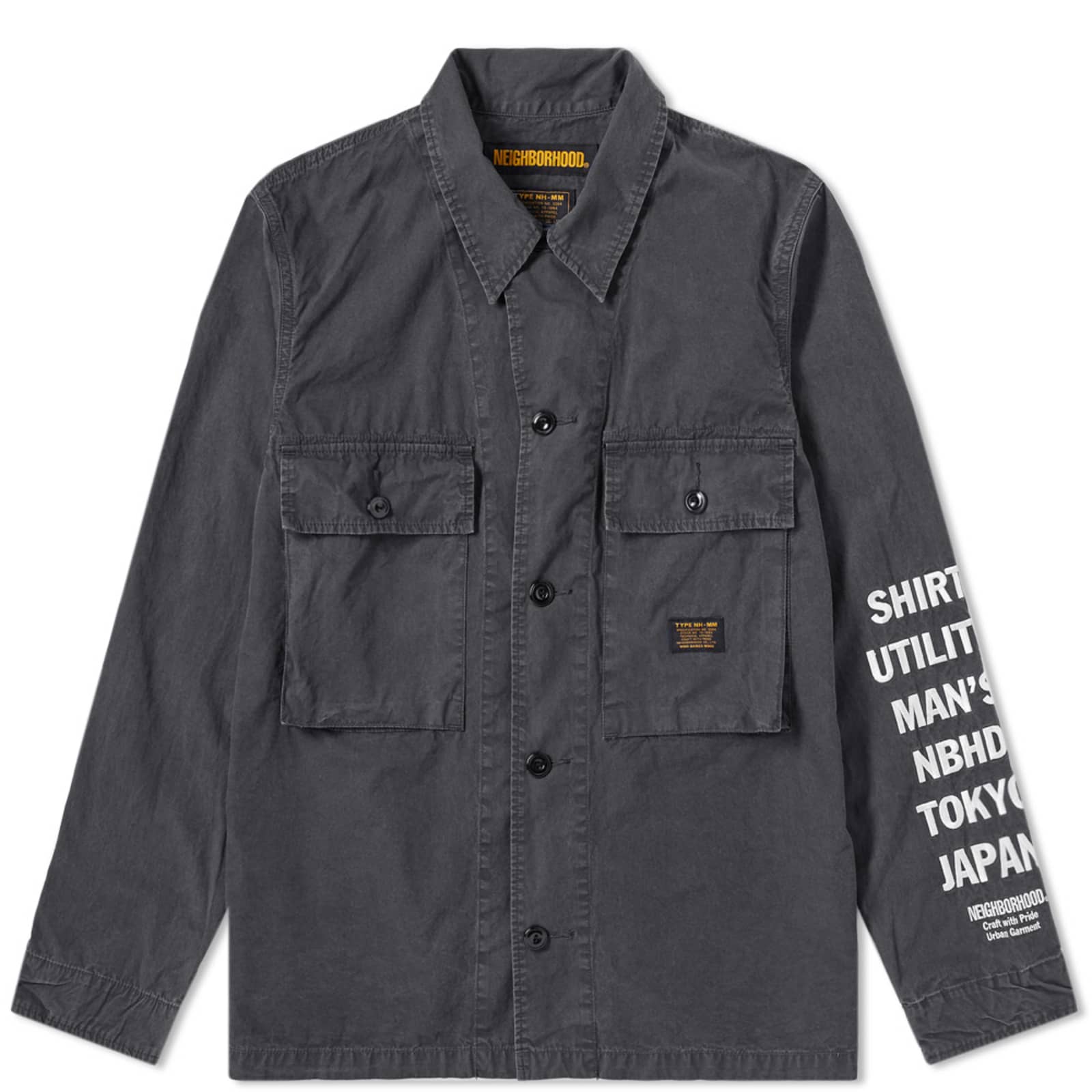 Neighborhood Military Utility Shirt Jacket Black END.