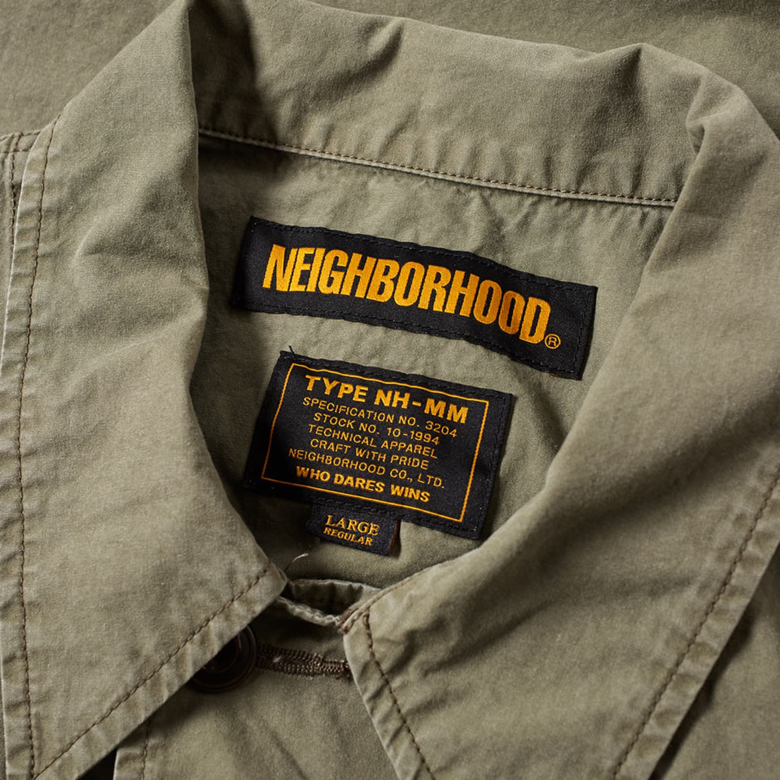 Neighborhood Military Utility Shirt Jacket Olive Drab END.