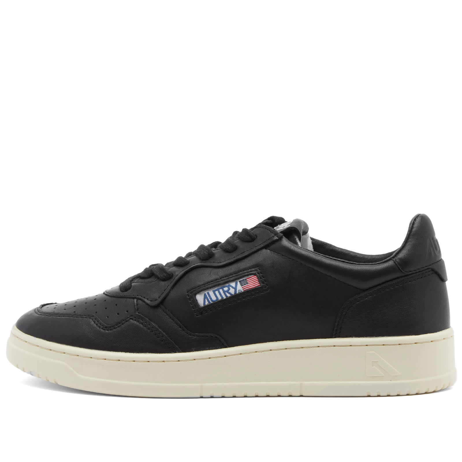 Autry 01 Goat Leather Sneaker - Black