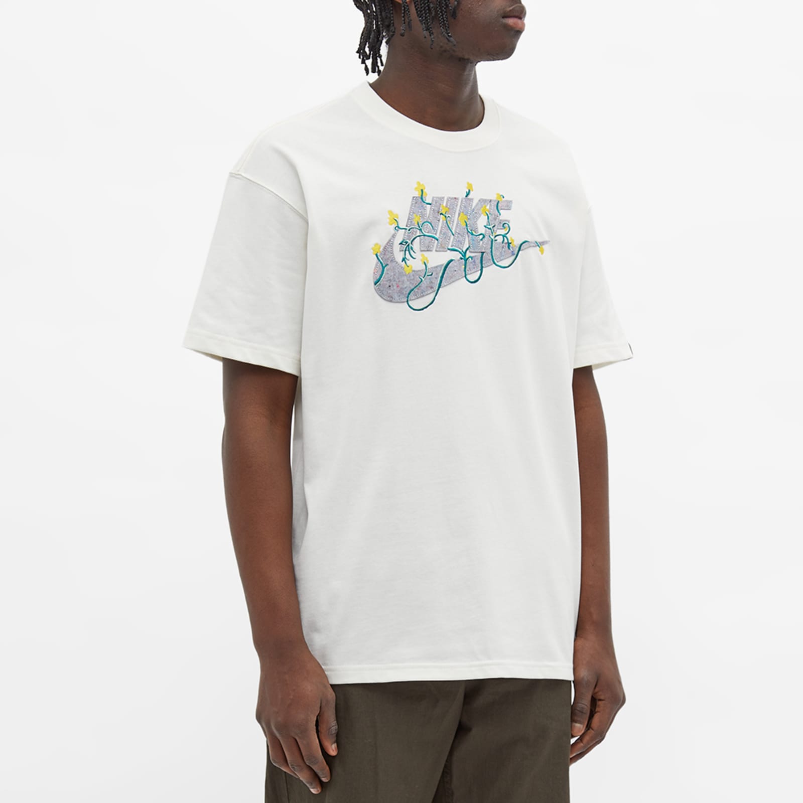 Nike Move To Zero Embroidered T-Shirt - Pure