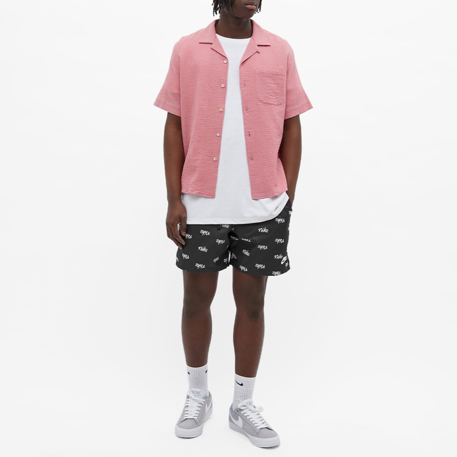 mens nike retro woven shorts