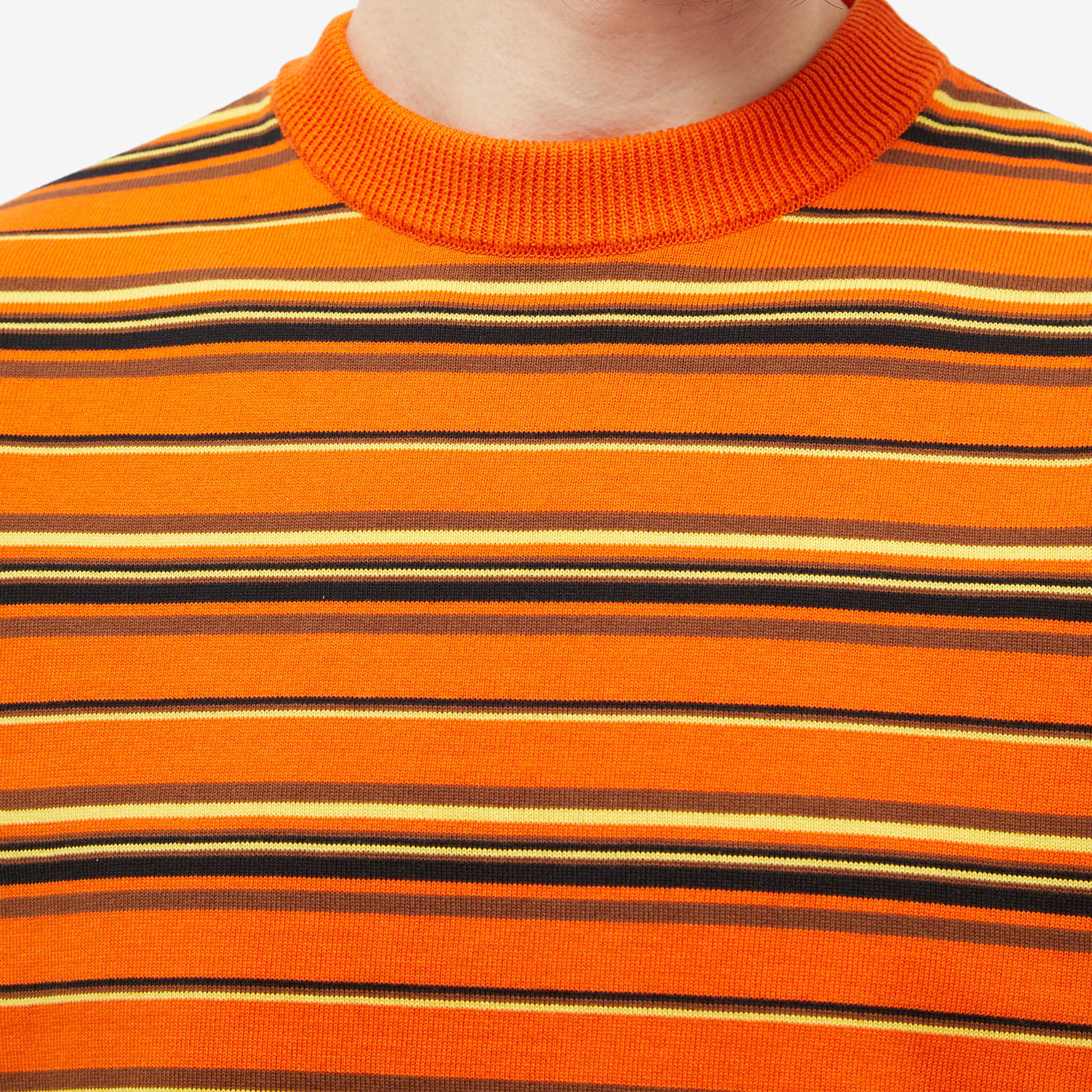 Flagstuff Border Stripe Tee Orange END. (SE)