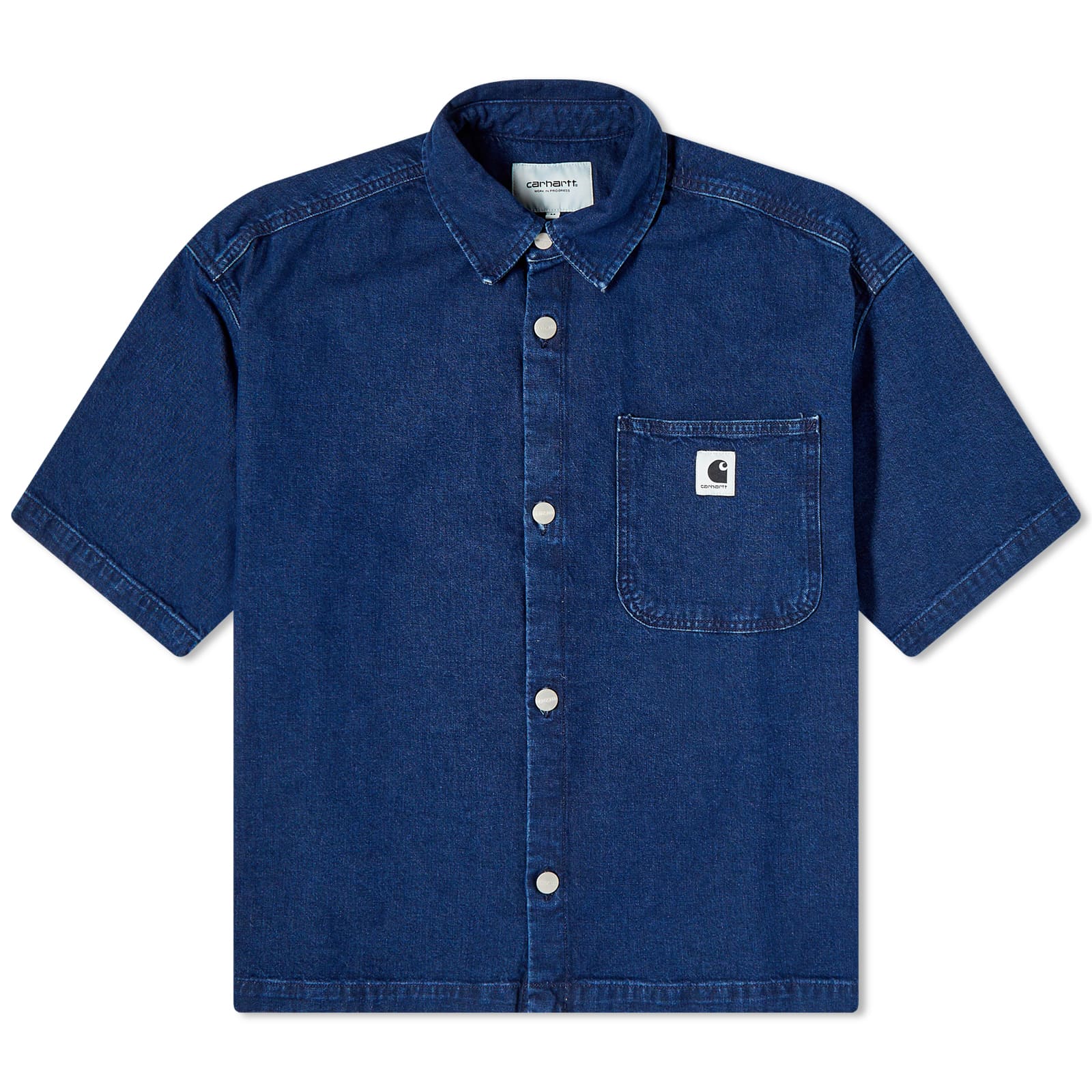Carhartt WIP Lovilia Short Sleeve Denim Shirt Blue END. (JP)