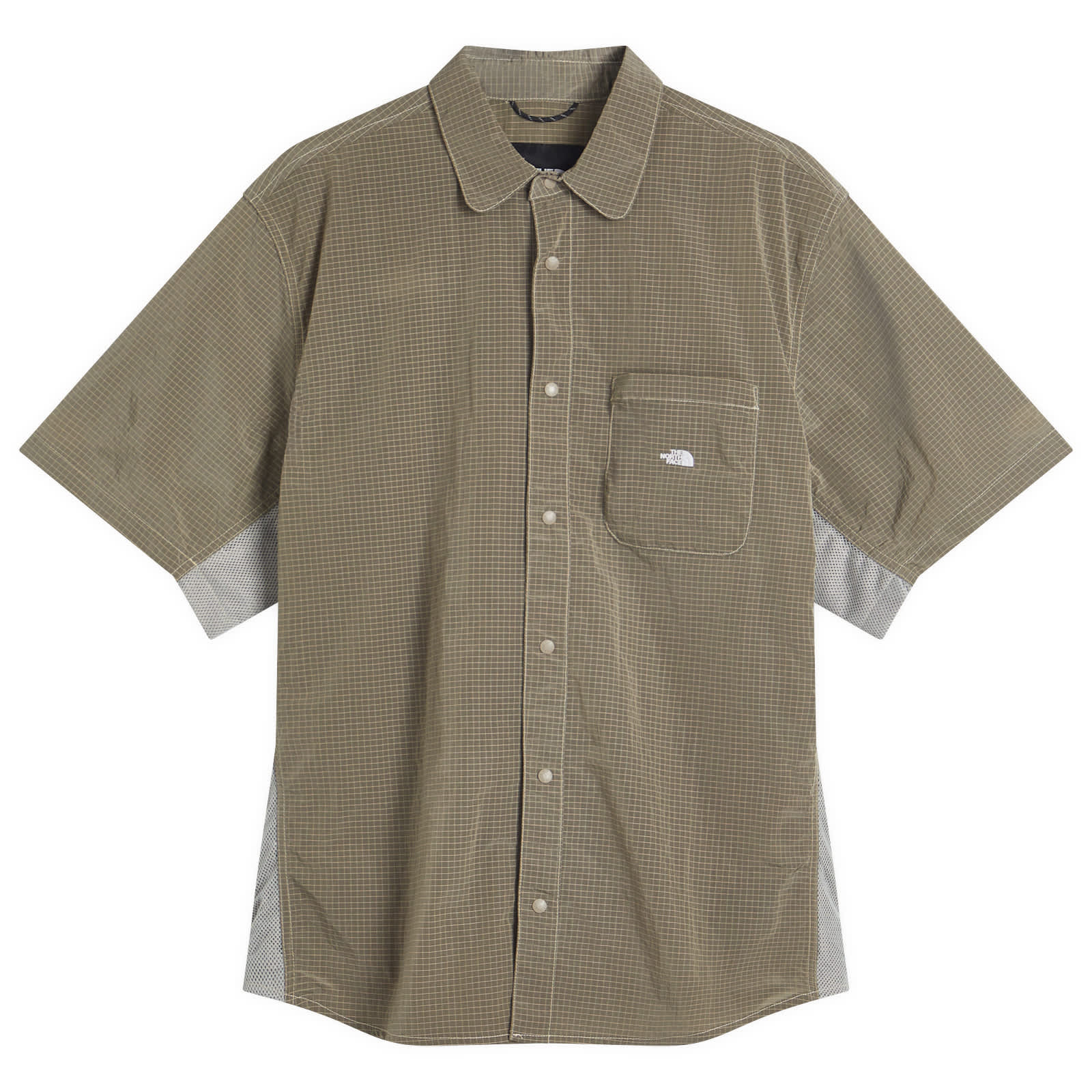The North Face Fabric Mix Short Sleeve Shirt - Gravel