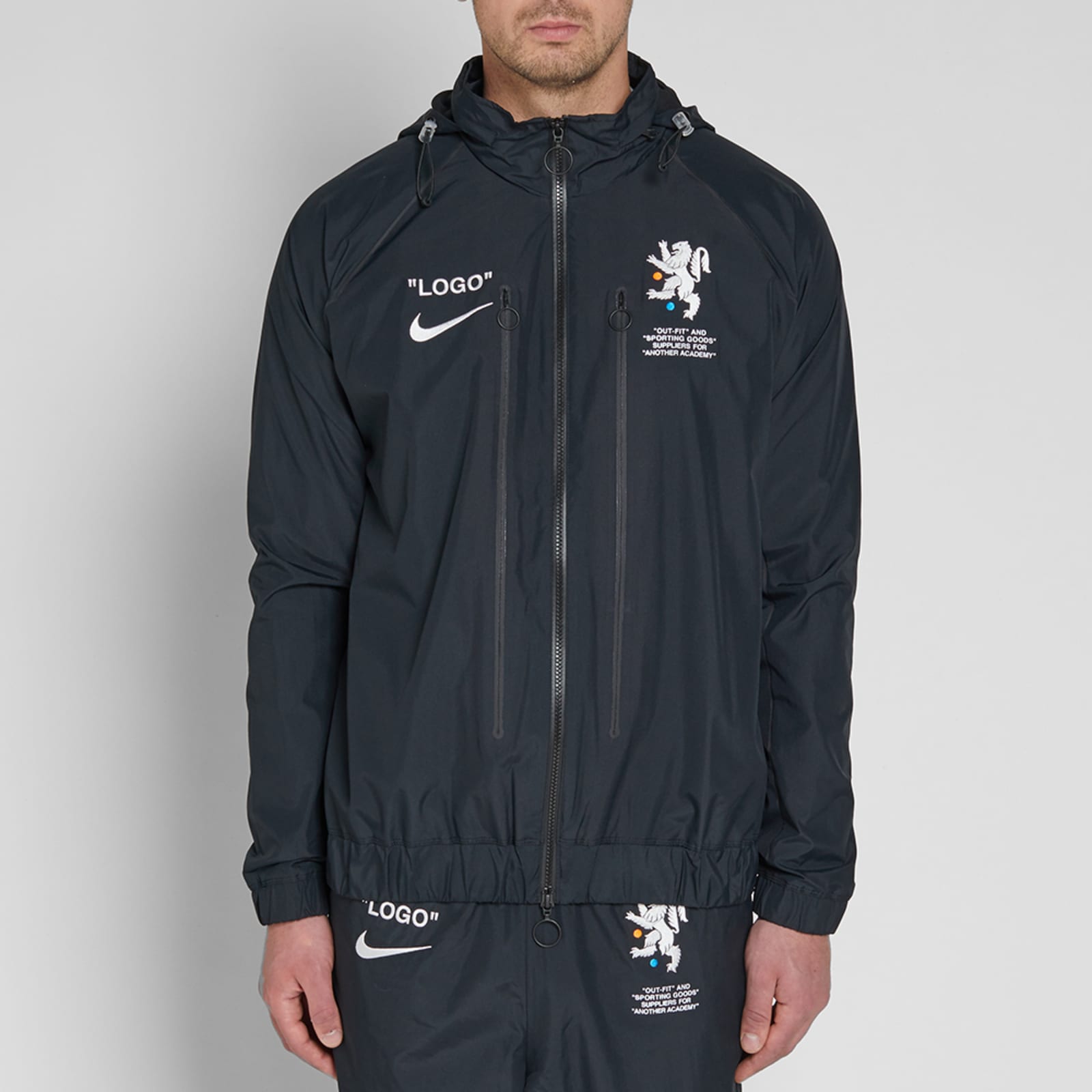 womens off white nike jacket