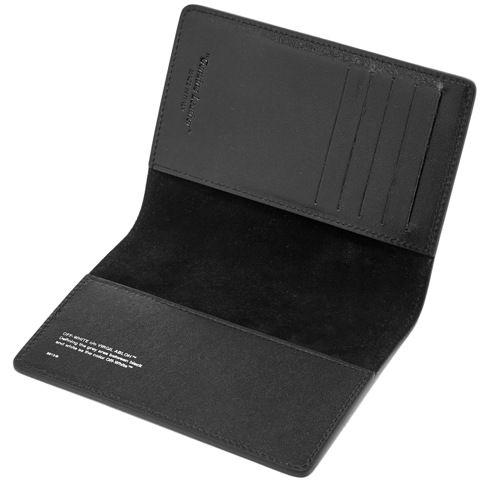 OffWhite "LOGO" Passport Holder Black END. (GB)