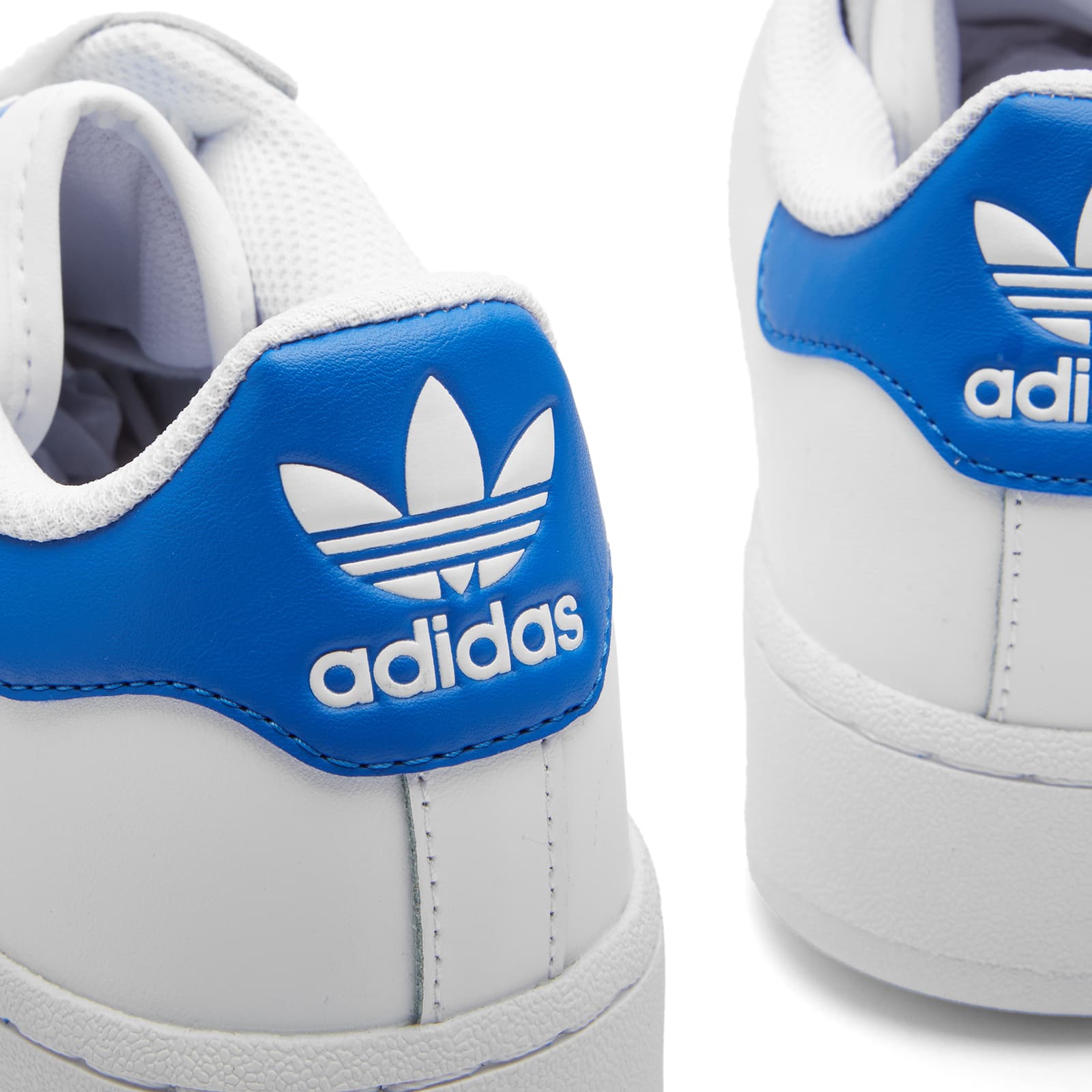 superstar adidas white blue