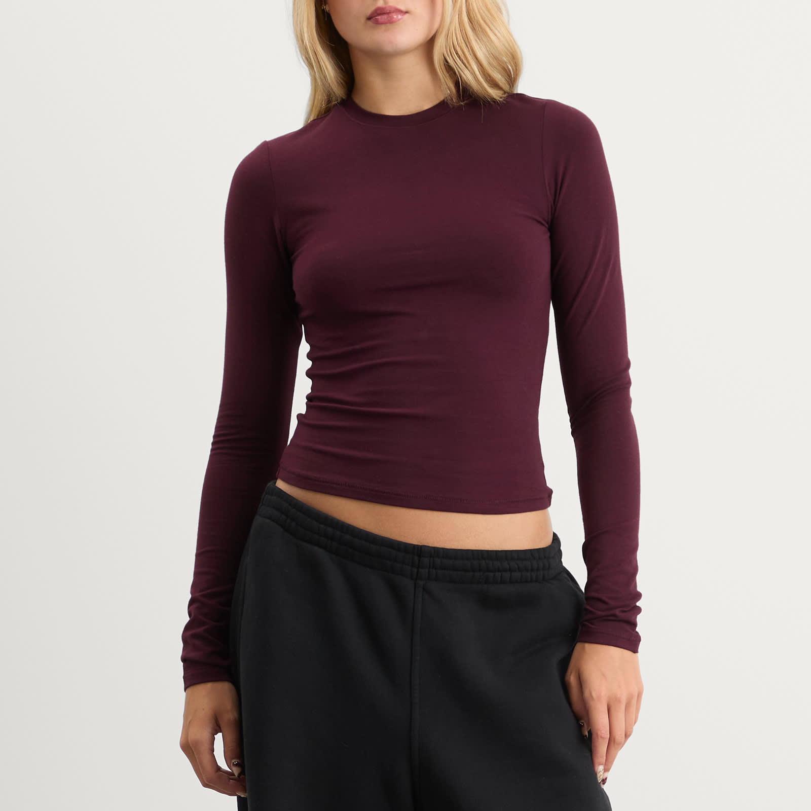 SKIMS Cotton Jersey Long Sleeve T-Shirt