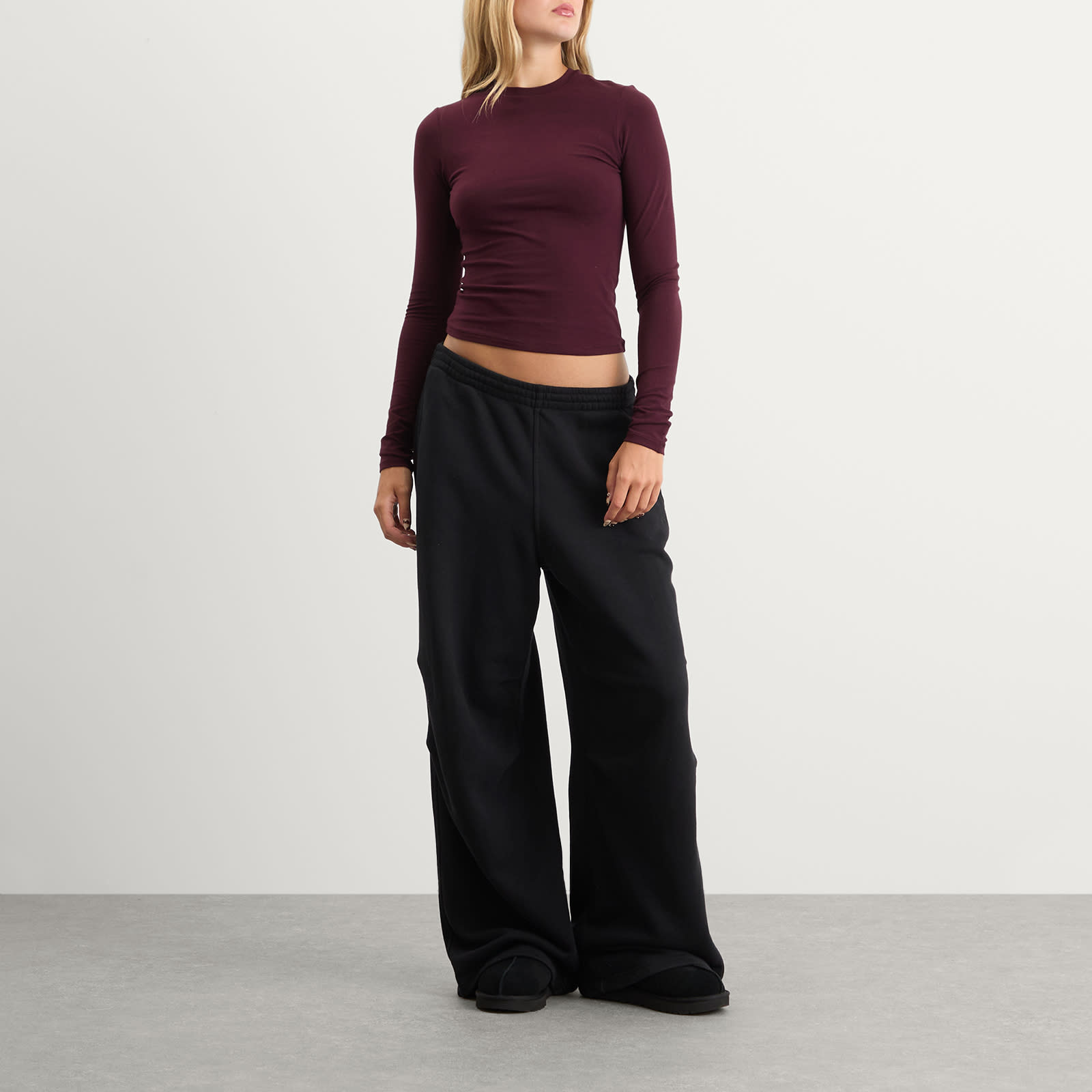 SKIMS Cotton Jersey Long Sleeve T-Shirt