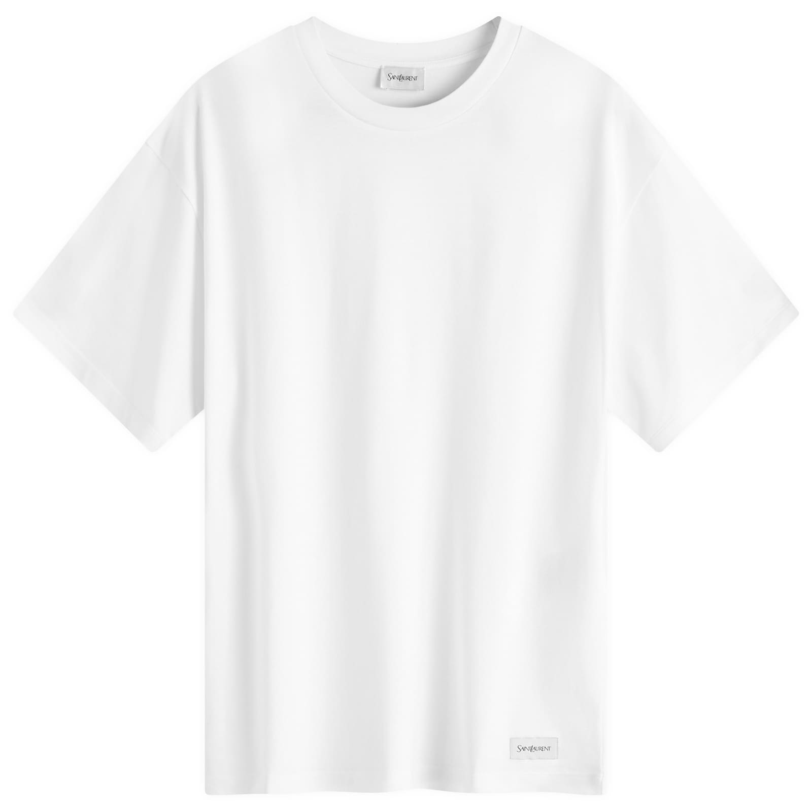 Saint Laurent Vintage Patch Logo T-Shirt - White