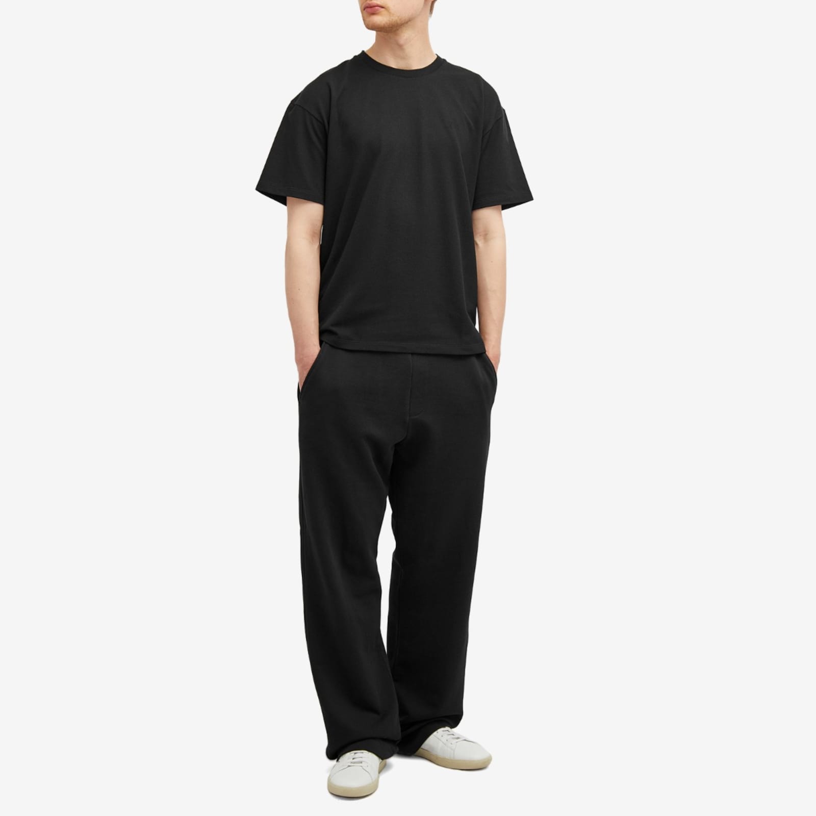 Saint Laurent Pique Logo T-Shirt - Black